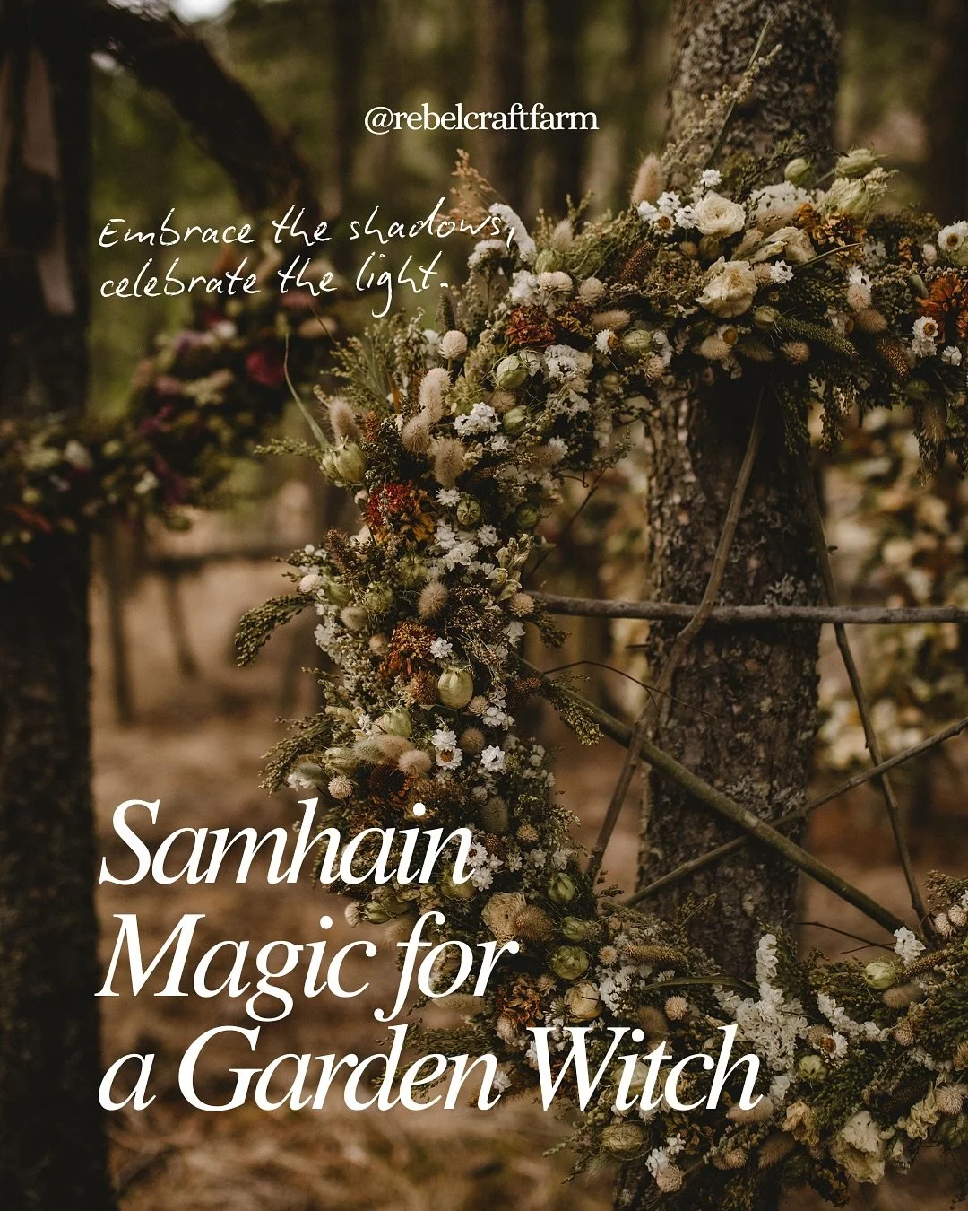 Cultivate magic, honour the earth, and witness Samhain’s wonder in your garden and beyond. 
#rebelcraftfarm #flowerfarm #flowermagic #farmtoaltar #samhain #wheeloftheyear #flowerwitch #hedgewitch
