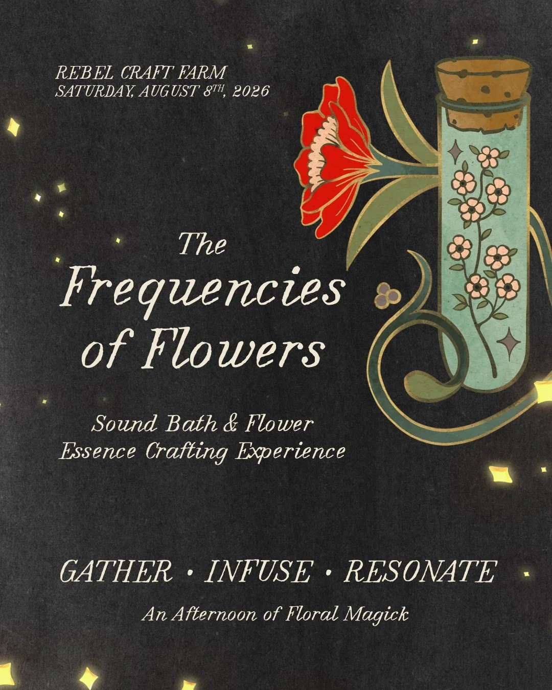 The Frequencies of Flowers: Sound Bath & Flower Essence Crafting Experience