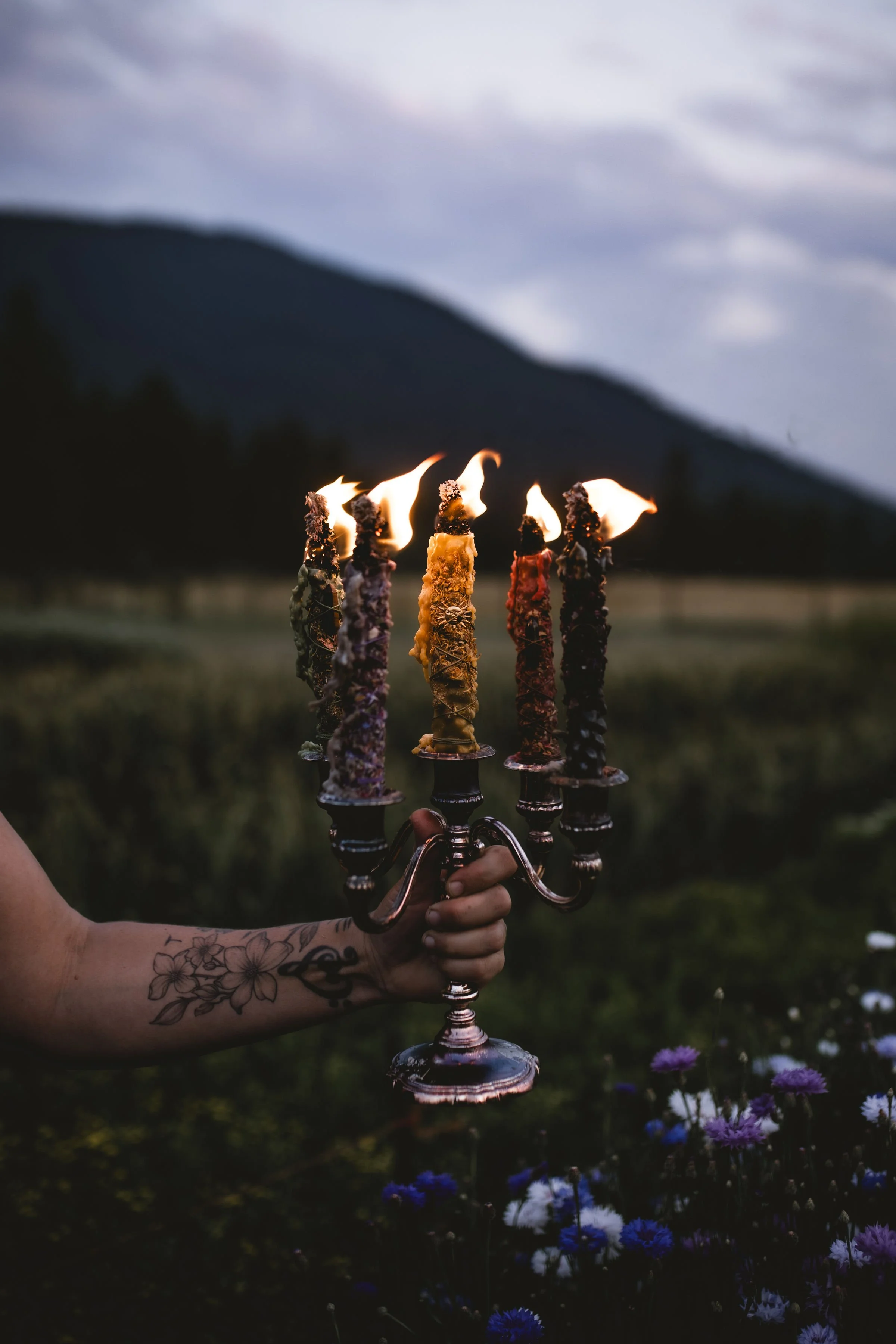 Floral Alchemy Hag Torch