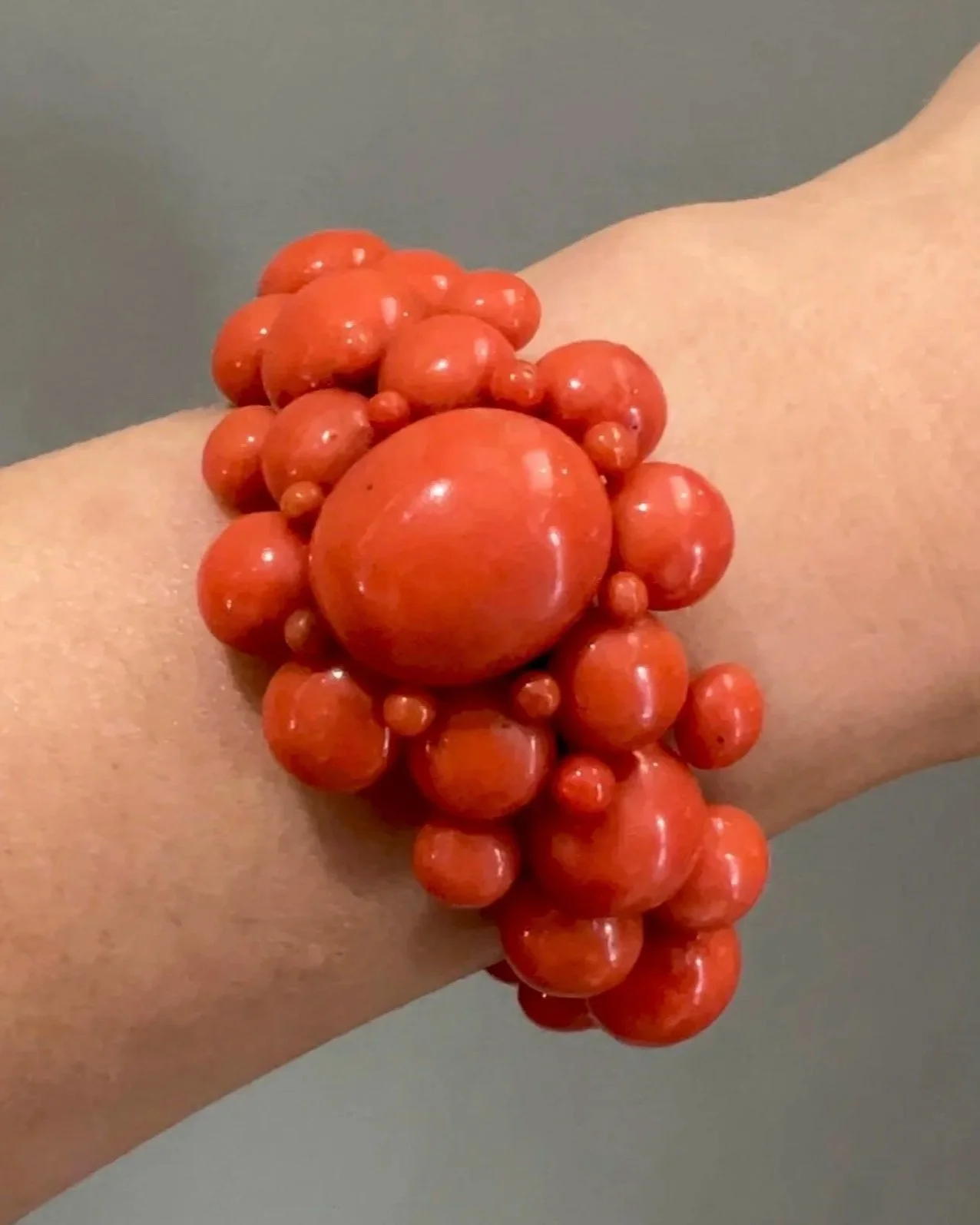 Coral Bangle, circa 1870