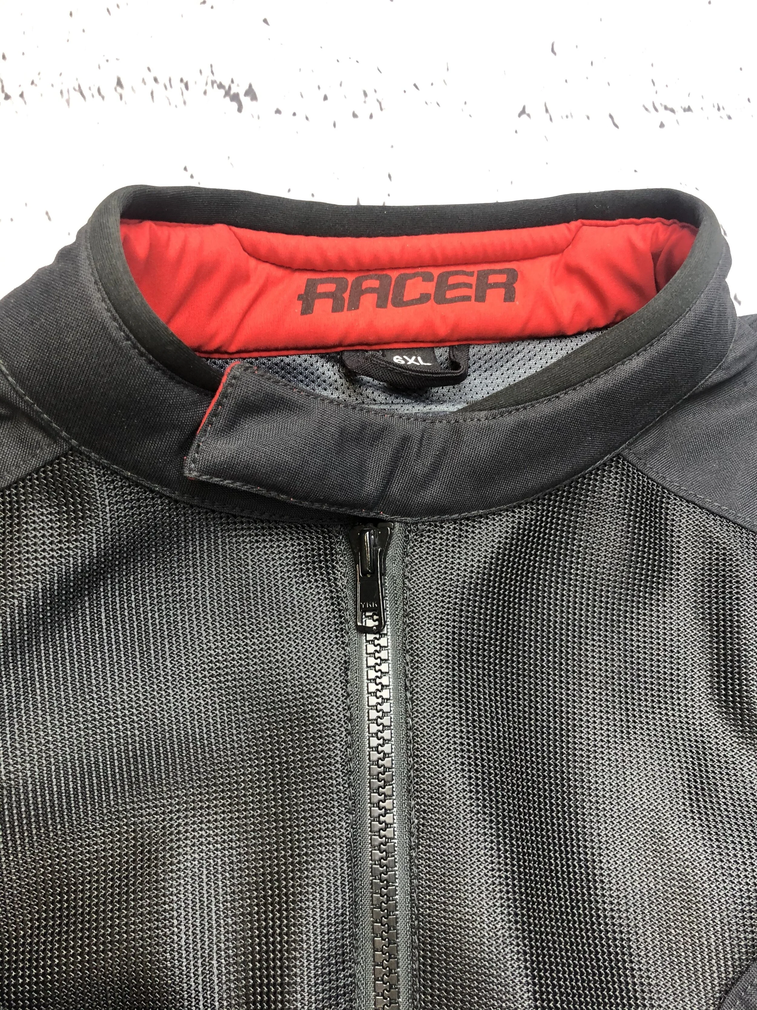 Giacca Moto Estiva Nera — 9XL