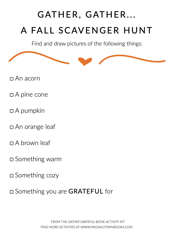 Gather Grateful...Fall Scavenger Hunt