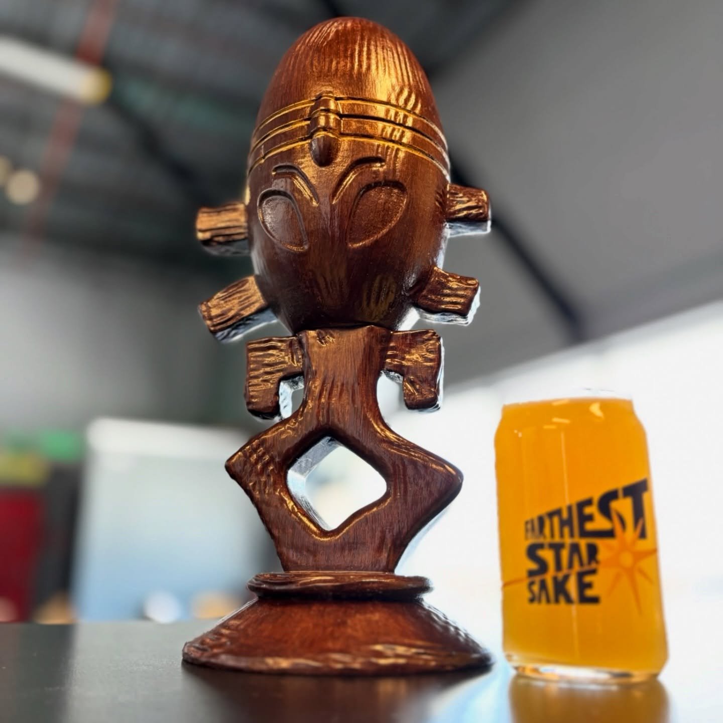 We were given a horga&rsquo;hn, not from Risa, but from @3d_print_era! 

It pairs well with sake and makes us think of @startrek and the friendship between Riker and Picard. 

We&rsquo;re not on the prowl, nonetheless our horga&rsquo;hn will be on di