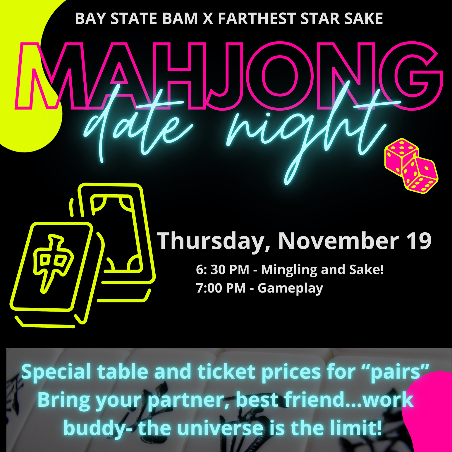 Mahjong Date Night!