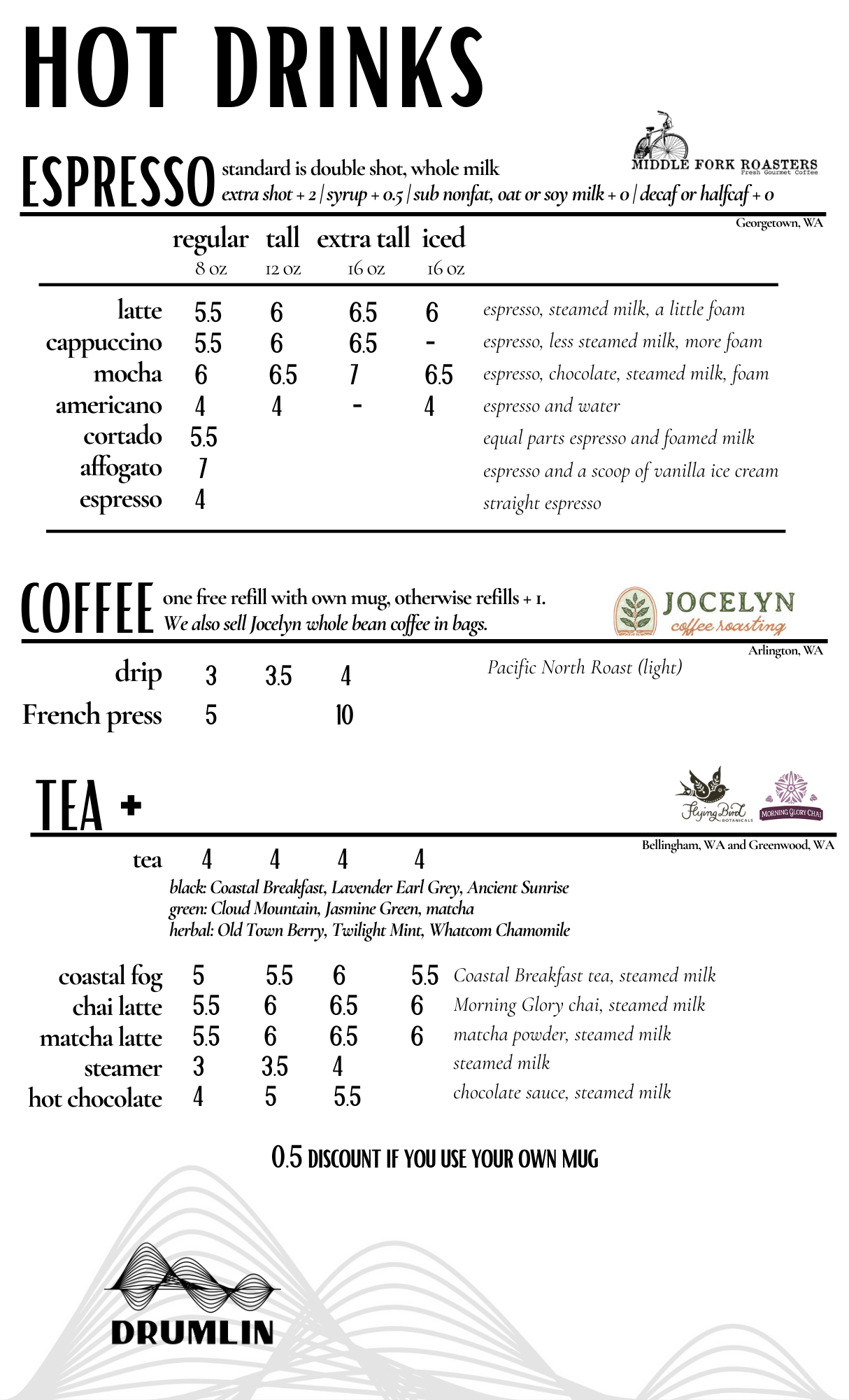Drumlin morning menu.png