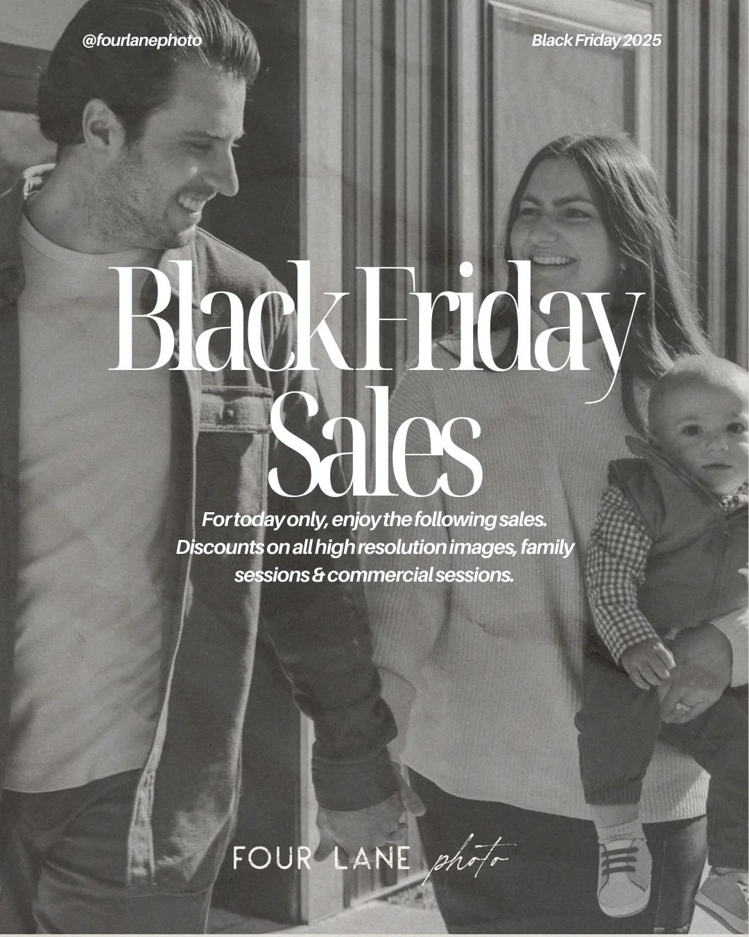 🚨 Announcing Black Friday Sales! 🚨 

This sale is for everyone! Past, current &amp; future clients can all take advantage of these sales for TODAY ONLY!

✨ 50% OFF High Resolution Images
Enjoy 50% OFF all high resolution images. These files are pri