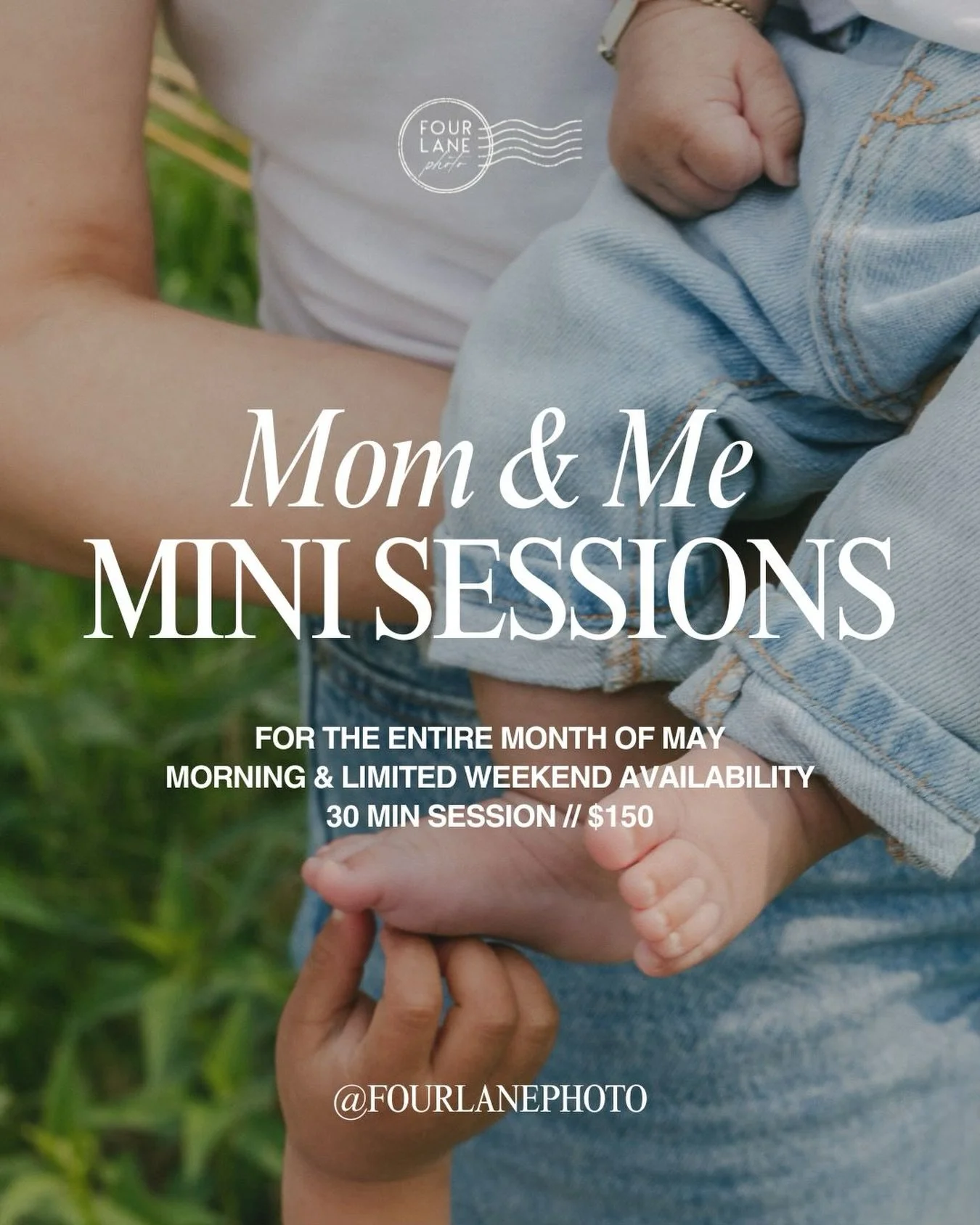 It&rsquo;s that time of the year!! Announcing Mama &amp; Me Mini Sessions! 

For the entire month of May, these sessions are going to be available as part of my standard packages. 

Mama &amp; Me Mini Sessions: $150
- 30 min session at a location of 