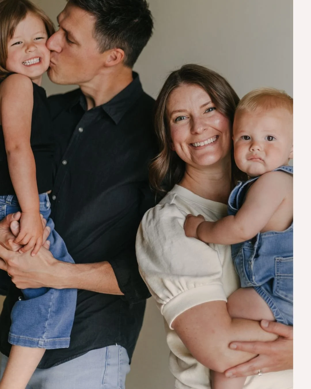 While I have formal training in posing clients, I typically choose not to follow this method for most of my sessions.

Certainly, I will still take posed photographs with the family looking at the camera and smiling, but my primary focus is on captur