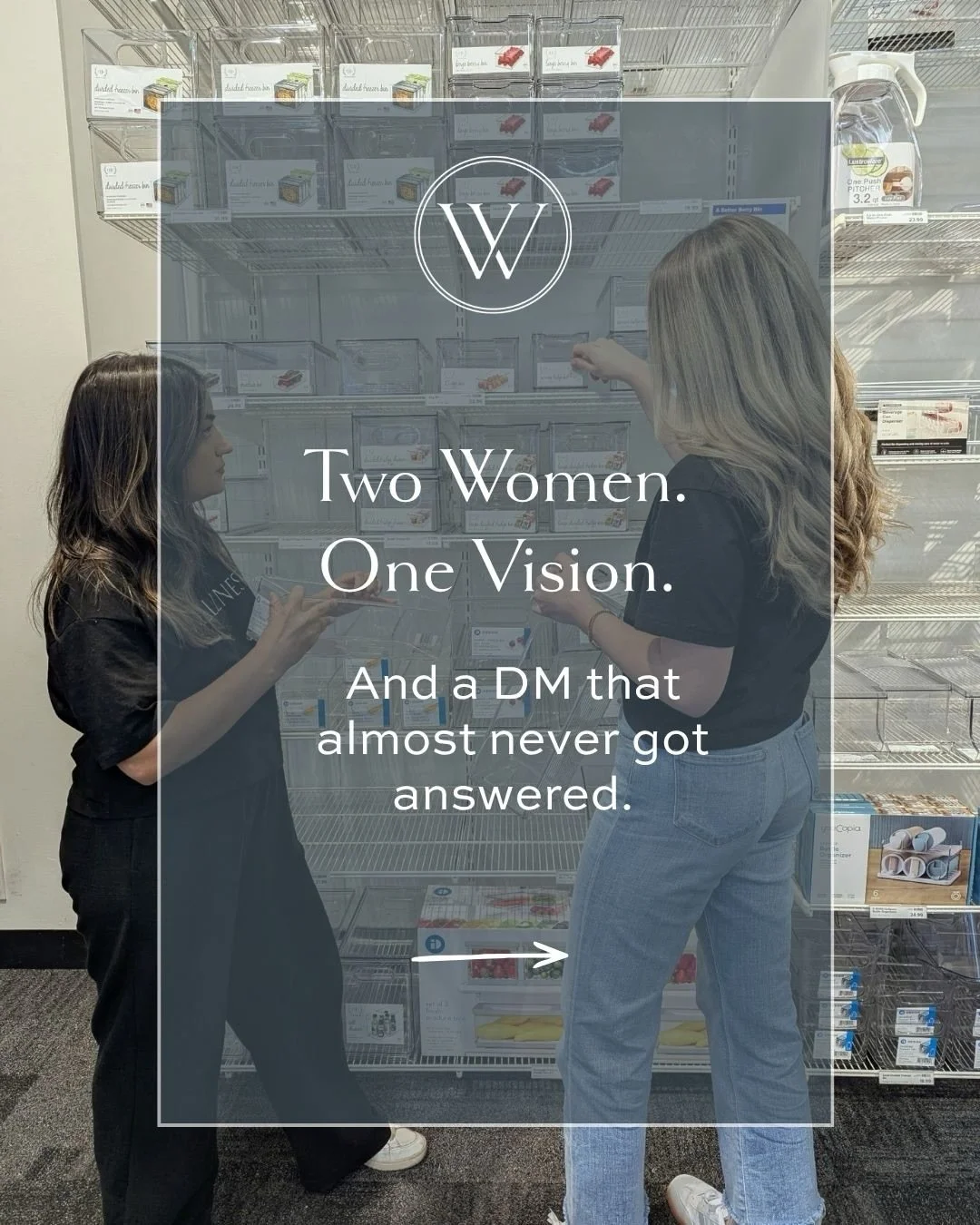 Two women. One vision. A DM that almost never got answered. 

#ChicagoOrganizer
#ChicagoSmallBusiness
#WellnestOrganizing
#WomenInBusiness
#organizedhomes 

Hi, we&rsquo;re Pooja and Sydney &mdash; founders of Wellnest Organizing. Our story didn&rsqu