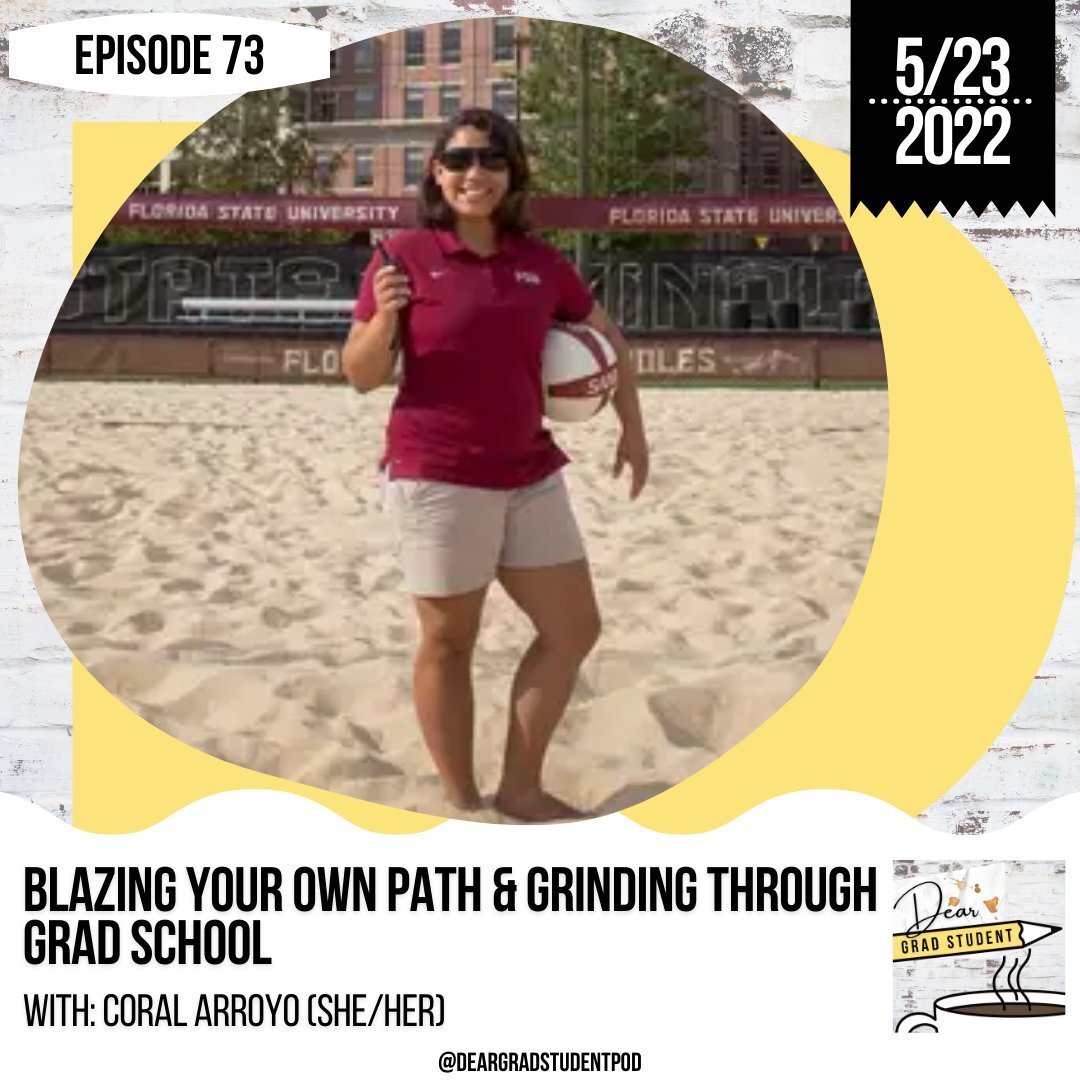 ✨EPISODE 73 is LIVE, MONDAY 5/23✨⁠
⁠
I&rsquo;m joined by Coral Arroyo, Masters in Sports Management (Twitter: @Coral_Arroyo) to chat about blazing your own path &amp; grinding through grad school.⁠
⁠
What to look forward to:⁠
⁠
✨Coral's unique path t