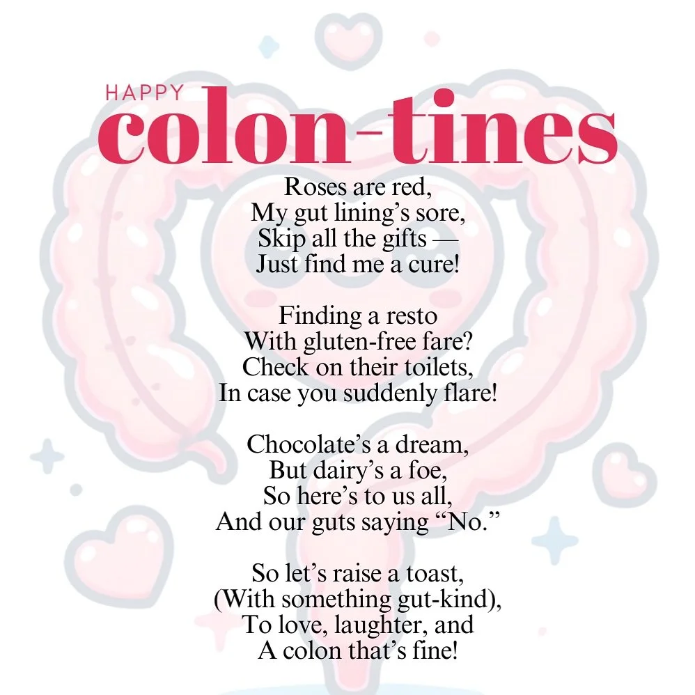 Forget Valentine&rsquo;s&mdash;today, I&rsquo;m celebrating Colon-tine&rsquo;s Day because let&rsquo;s be real&hellip; our guts deserve the most love! 🥰

While others are indulging in fancy dinners and chocolates, some of us are scouting special die