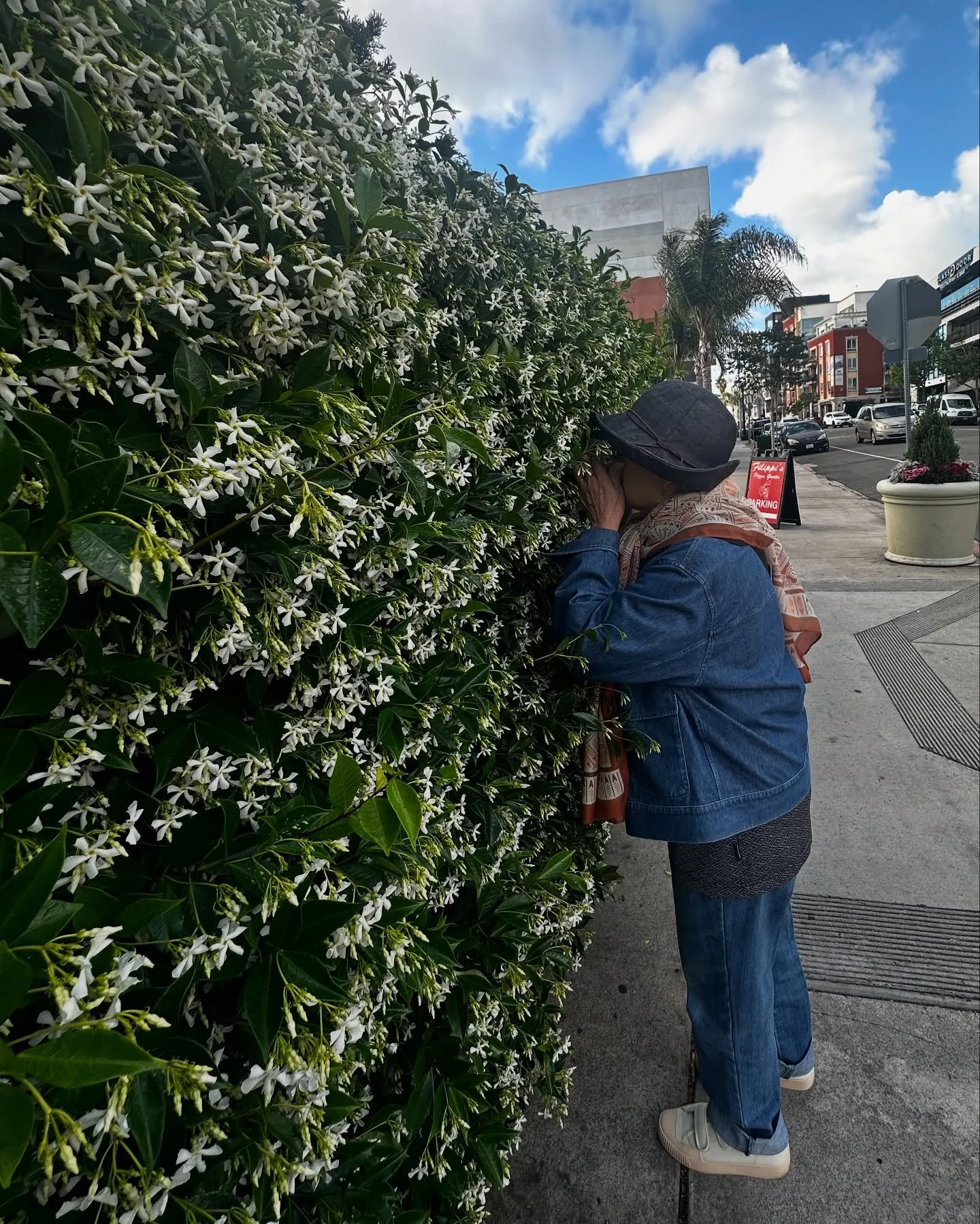 My mother Nanay Beng, always reminds me to stop and smell the flowers (and, as you can see, she&rsquo;s fortunate not to have pollen allergies!). Don&rsquo;t miss out on simple, beautiful moments, like she does &hearts;️