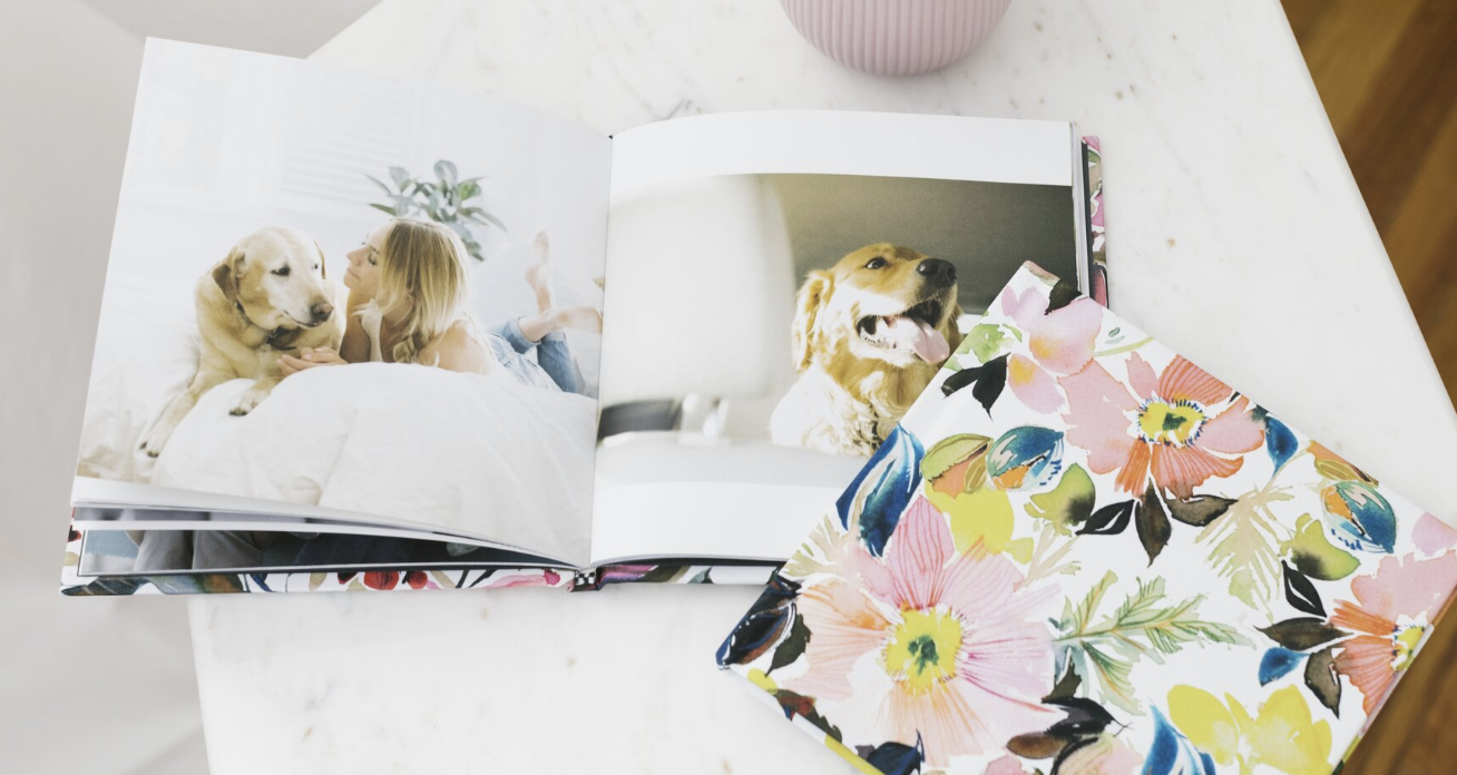 photo journal on table