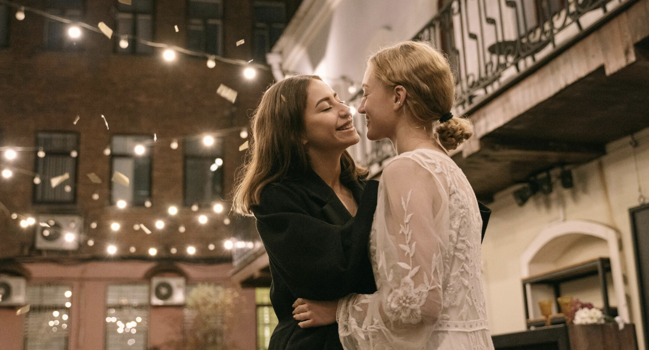 two women newly married