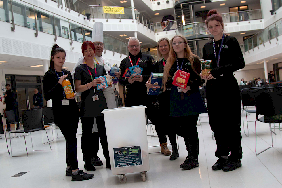 College collects donations for Dom’s Food Mission