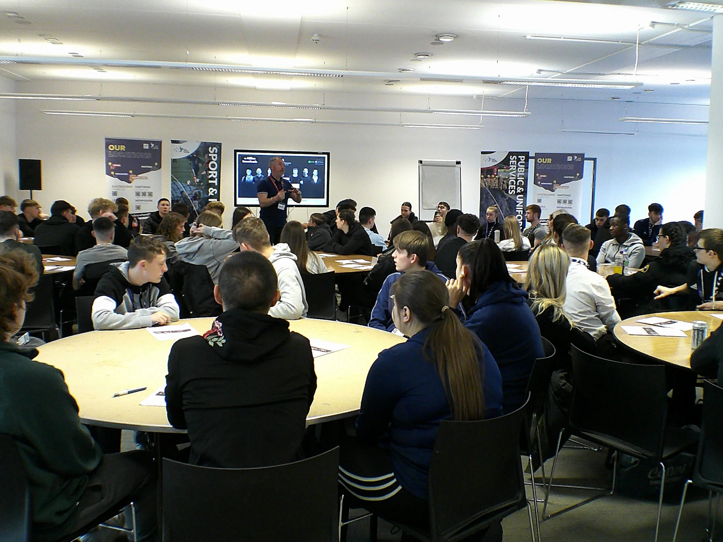 Steve Sallis Visits ESC Hastings