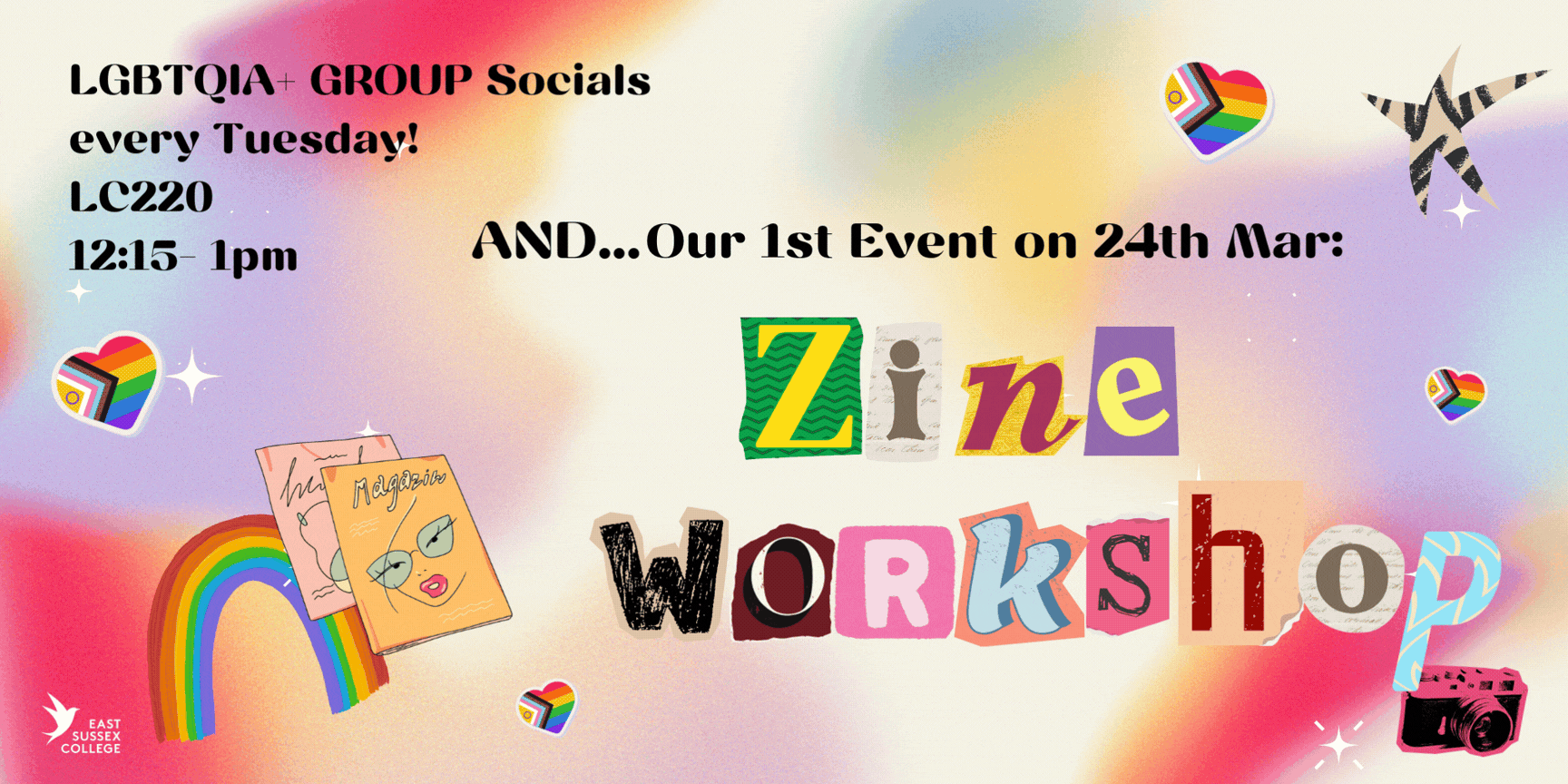 Lewes LGBTQ+ Group, Zine Workshop