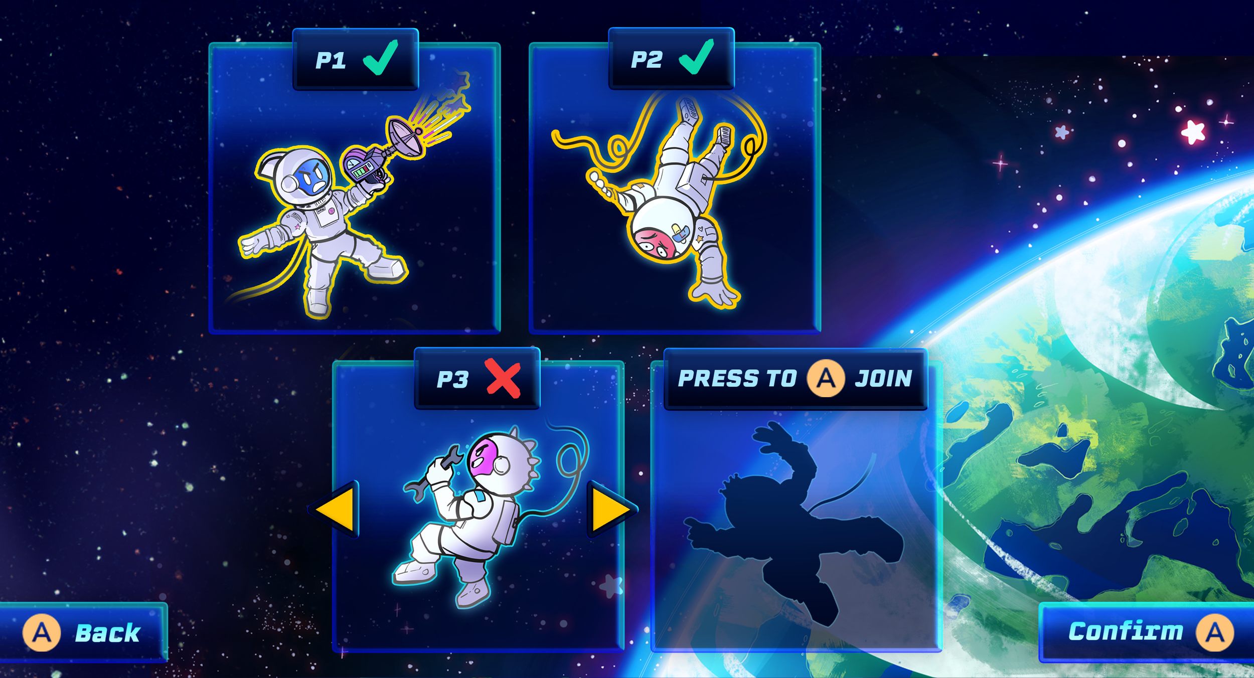 Player Select Mockup