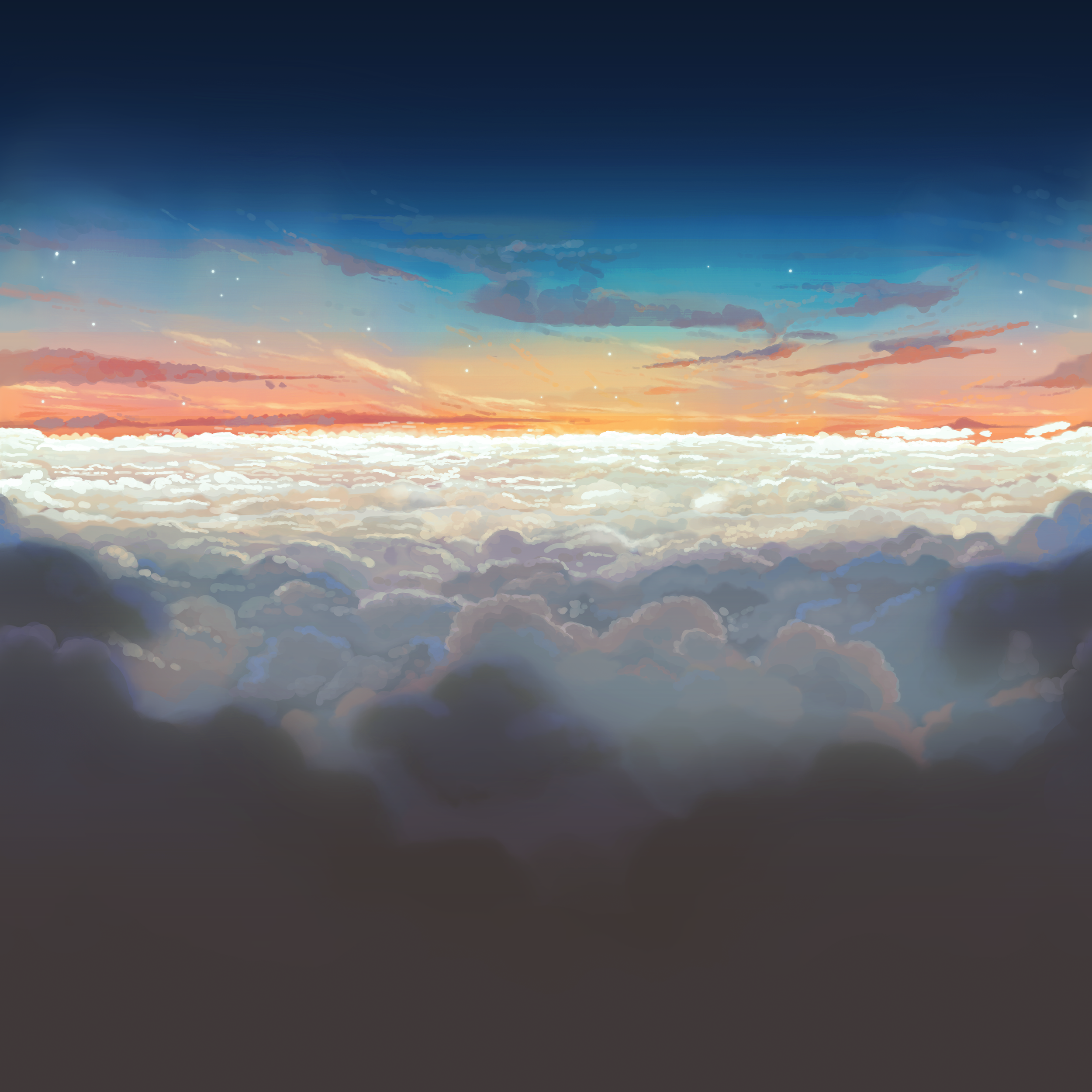 Hand-painted skybox texture