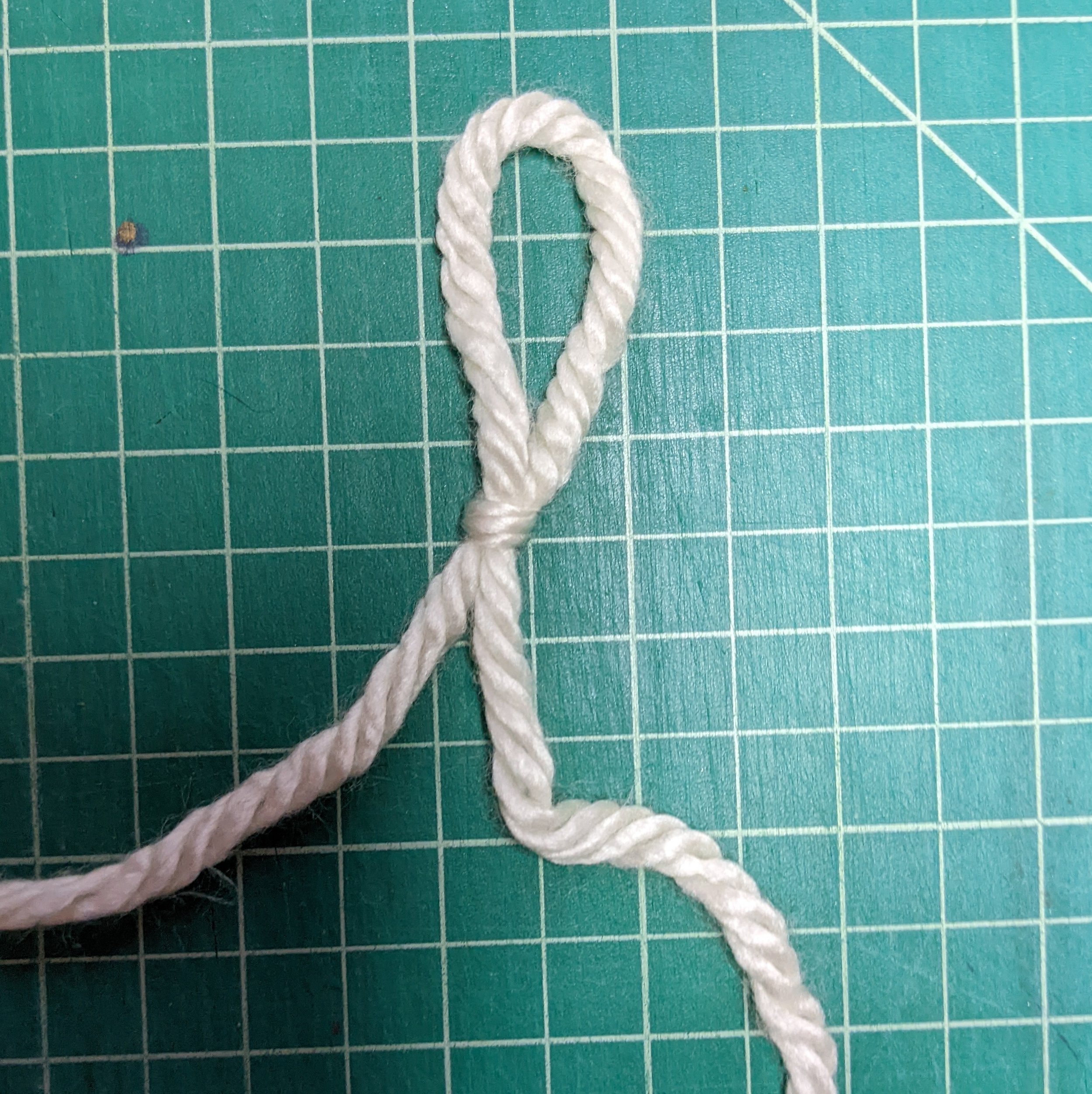 Step 7: Pull everything tight and you now have a slip knot!