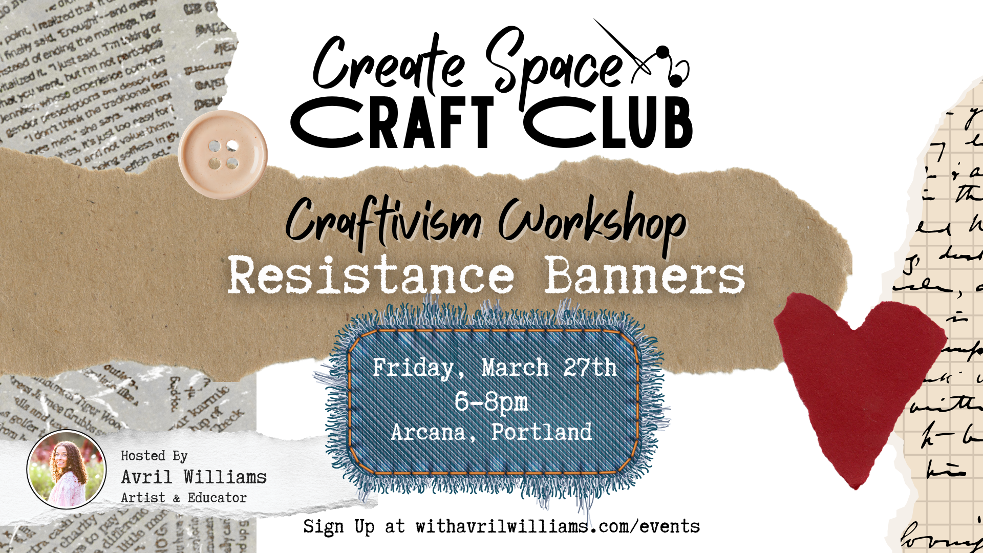 Craftivism Workshop: Resistance Banners