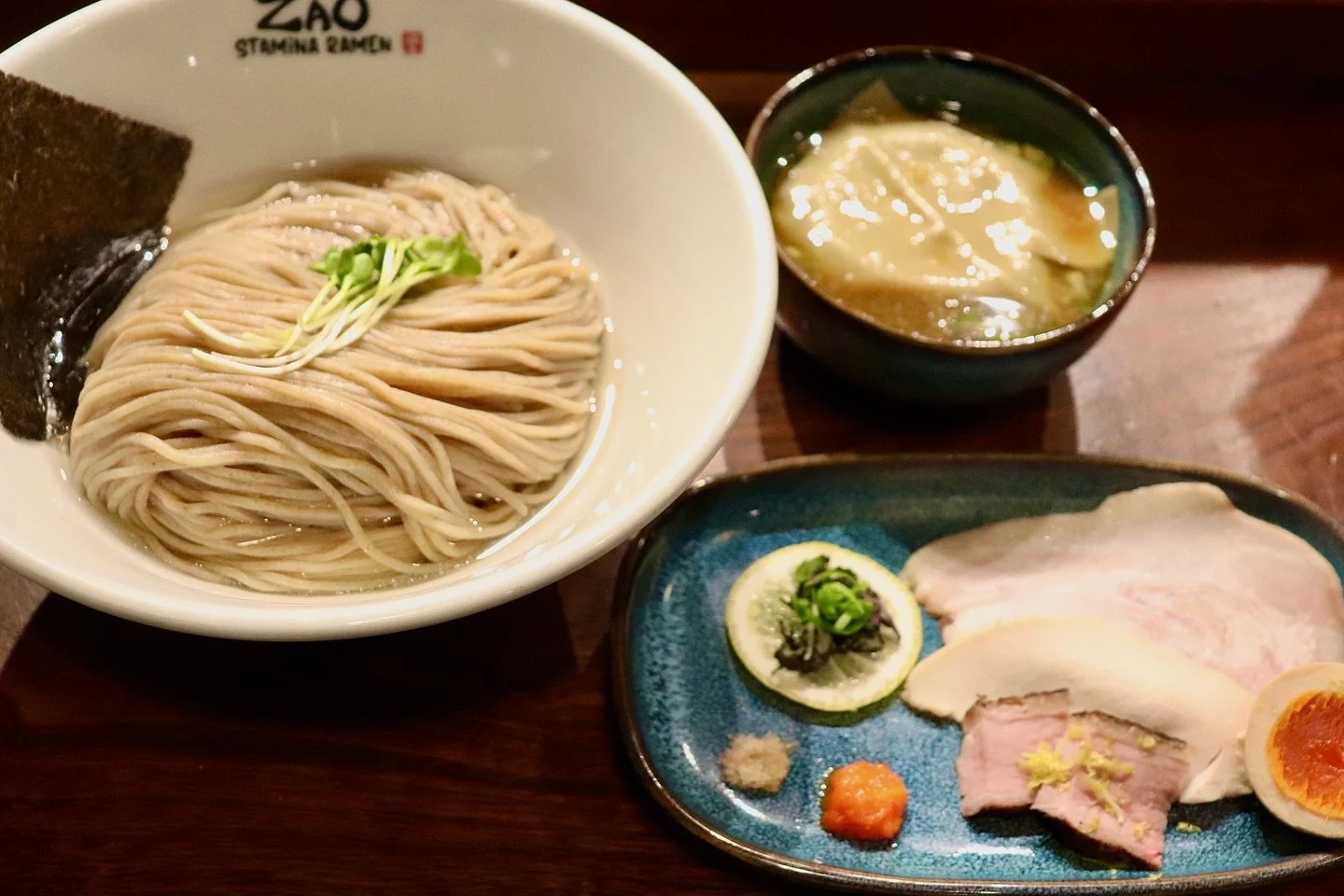 We are very sorry for the last minute post! We have a special bowl for this weekend. My personal favorite of all the time. 
【Konbusui Tsukemen ver. 6】
Triple soup of duck, shrimp, and Konbbu dashi with a delicate touch of yuzu.
The konbusi is made