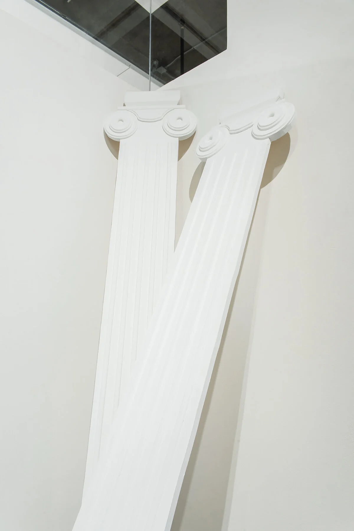 Façade, plywood and particle board, 96” x 16”, 2017