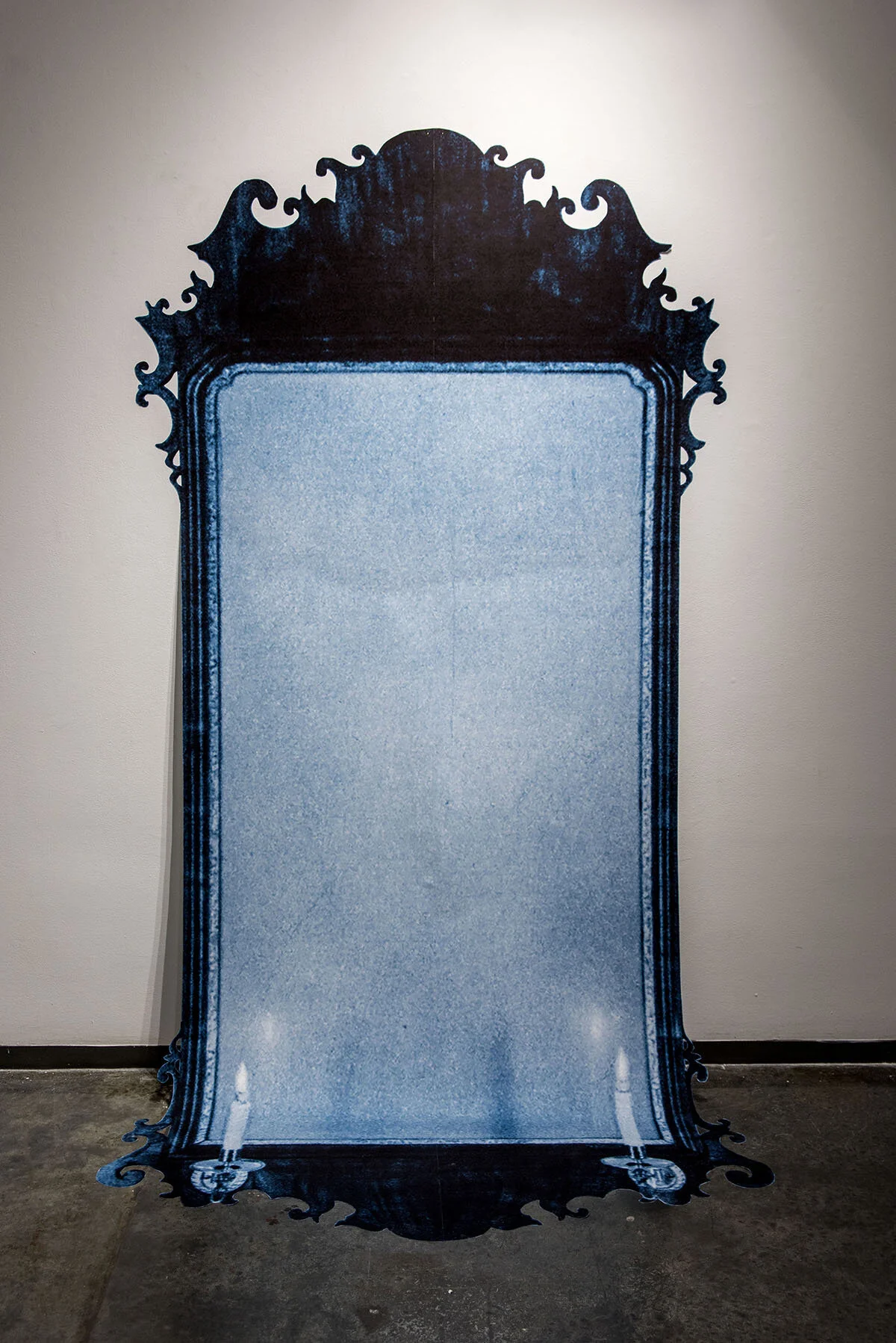 Meconnaissance, archival digital inket on Magic Stick, 36” x 110”, 2016