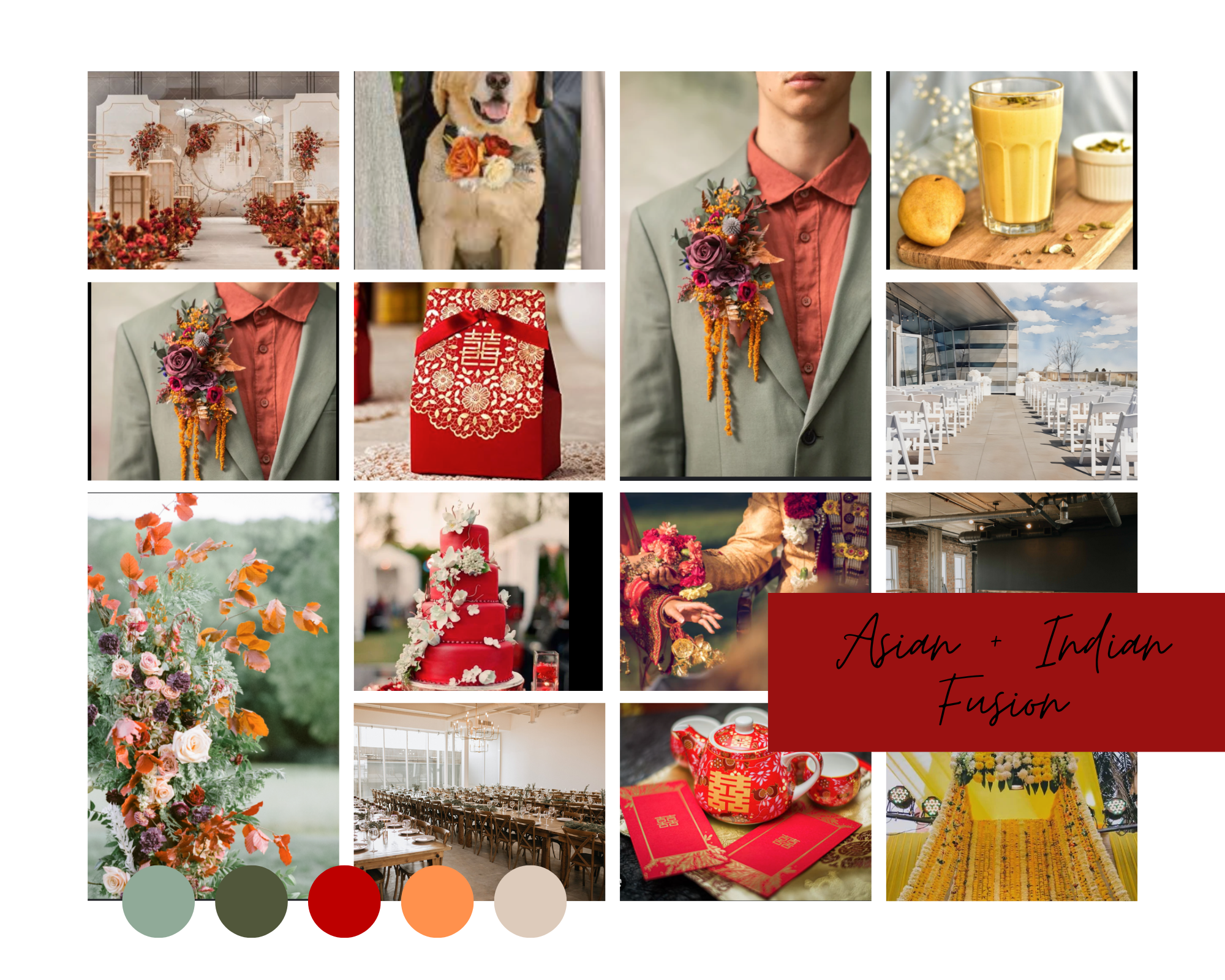 Asian and Indian Fusion Moodboard