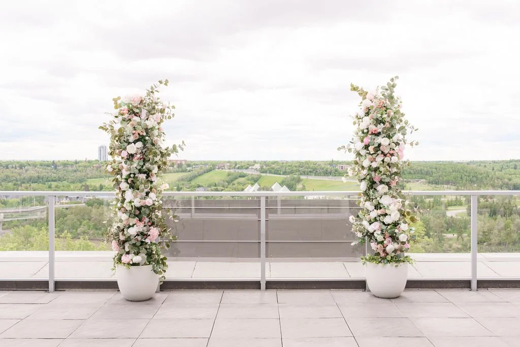 Green Wedding Floral Stands