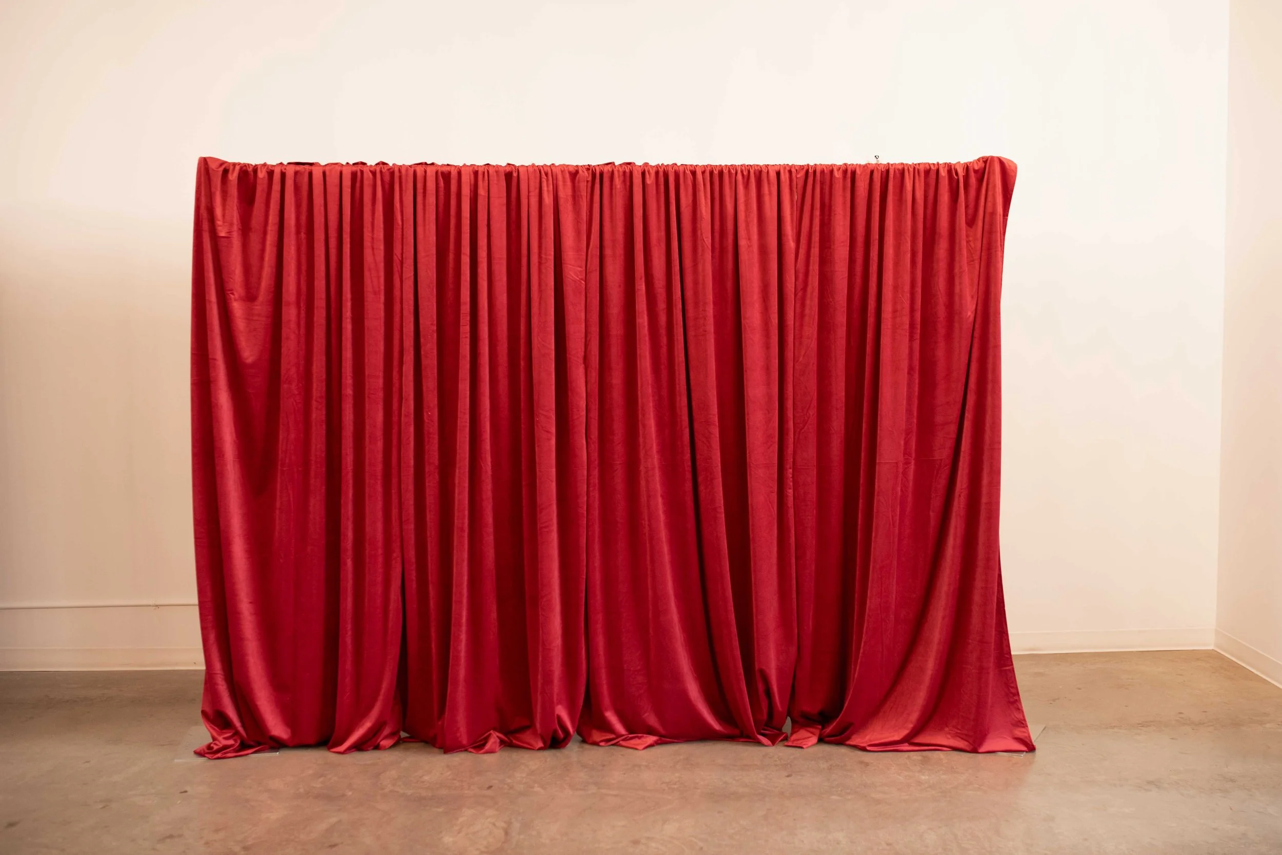 Red Velvet Drape