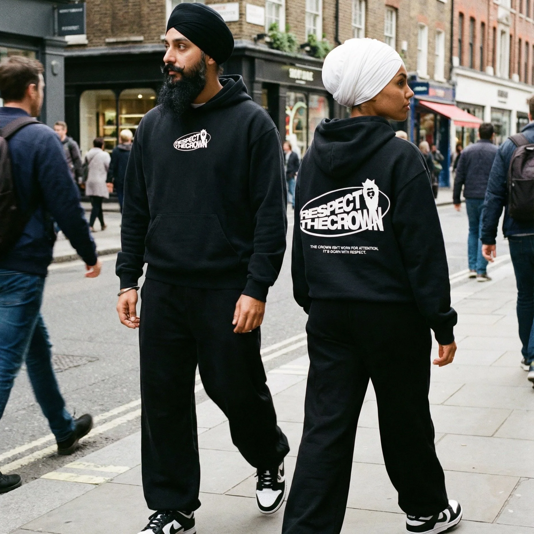 Two crowns. One city. All respect. 
.
.
.
#dastaarclothing #ootd #streetwear #sikhstyle #representationmatters