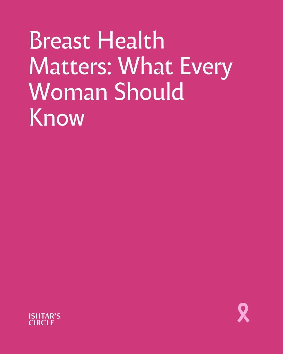 This Breast Cancer Awareness Month, let&rsquo;s raise awareness, offer education, and ensure every Assyrian woman knows the importance of regular screenings, self-exams, and open conversations.

We invite you to join Lena&rsquo;s Squad and Ishtar&rsq