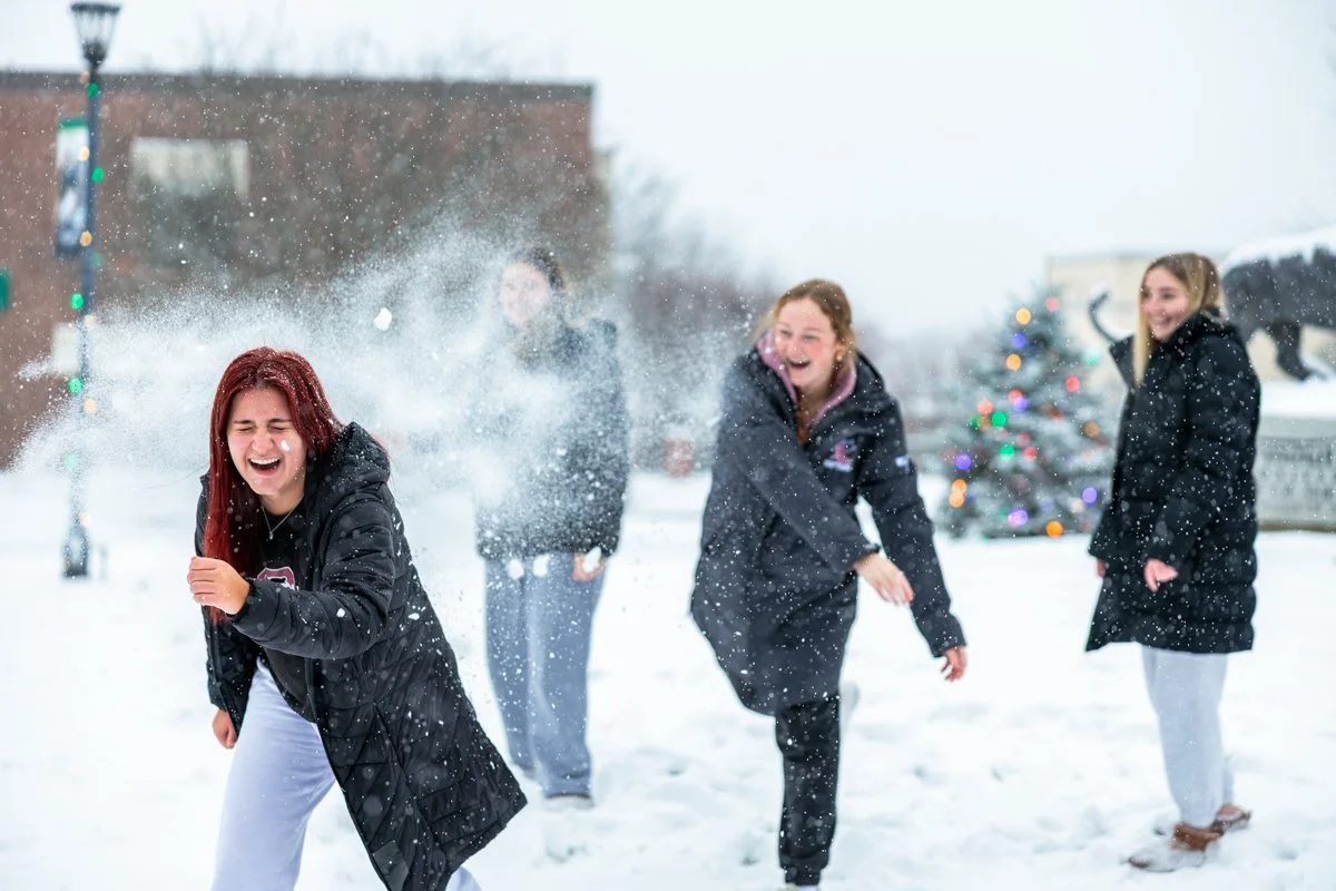 Snow Day Candids – PSU Social Media Photography