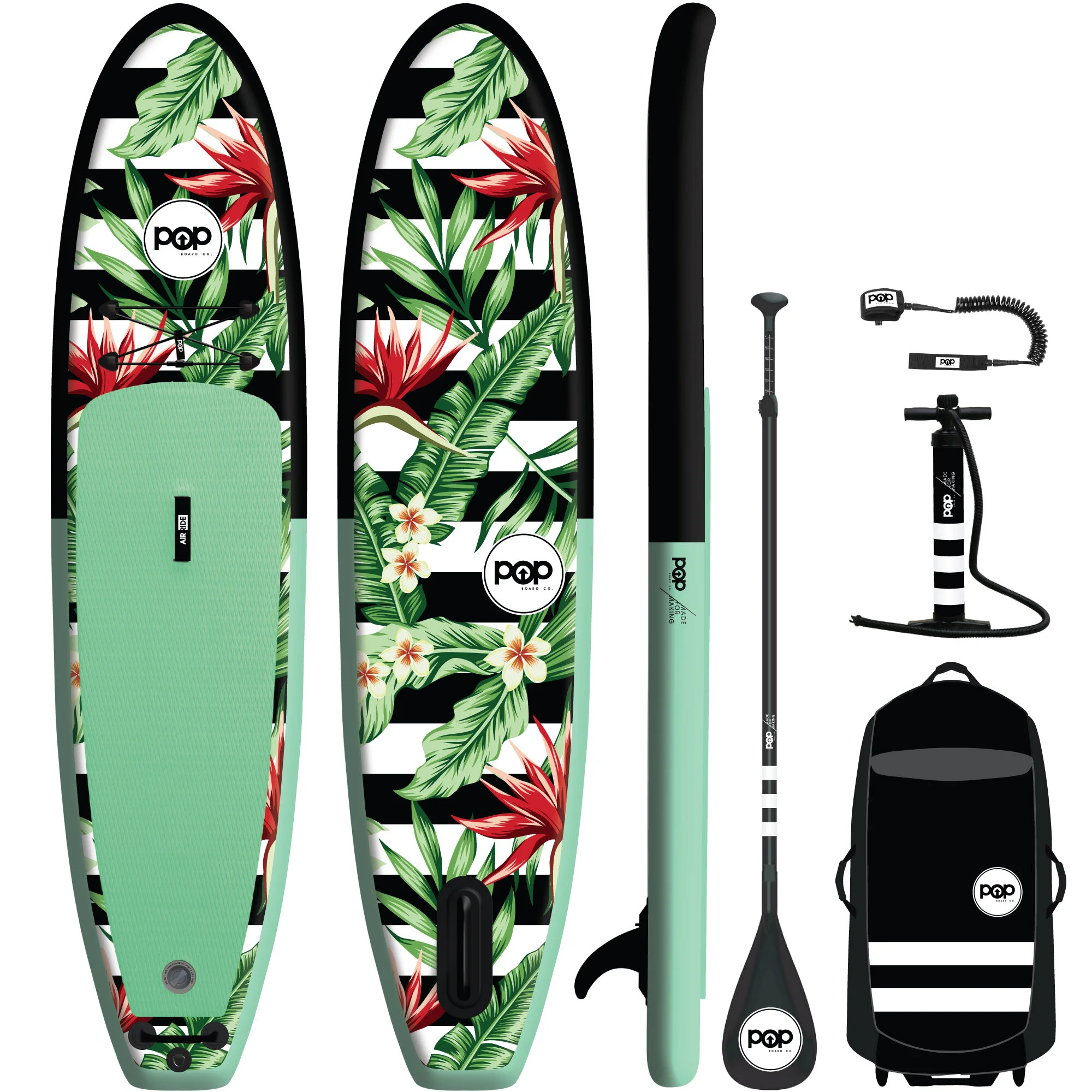 Royal Hawaiian Inflatable SUP Package - (Mint/Black)