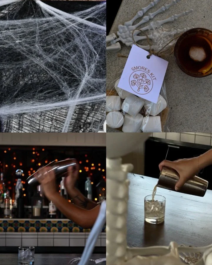 Letting our fall mood boards be determined by October’s shoots…and boy they did NOT disappoint. Kimpton Cottonwood Hotel’s Halloween Hut is officially open for the season! 
We had so much filming their new cocktail menu and gettin