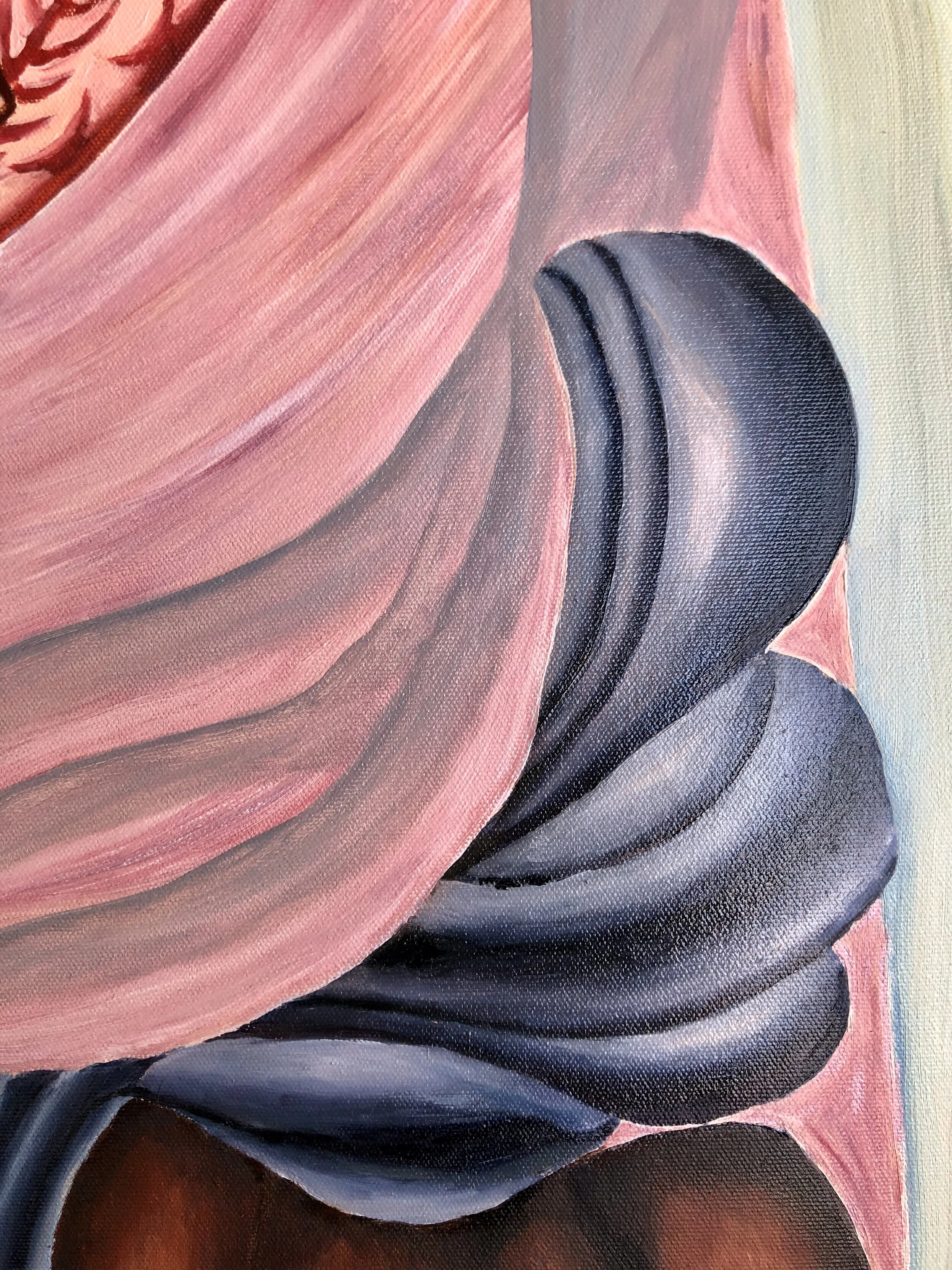 "Heritage", oil on Canvas, 30' X 30', 2020, by Yanli.Tang