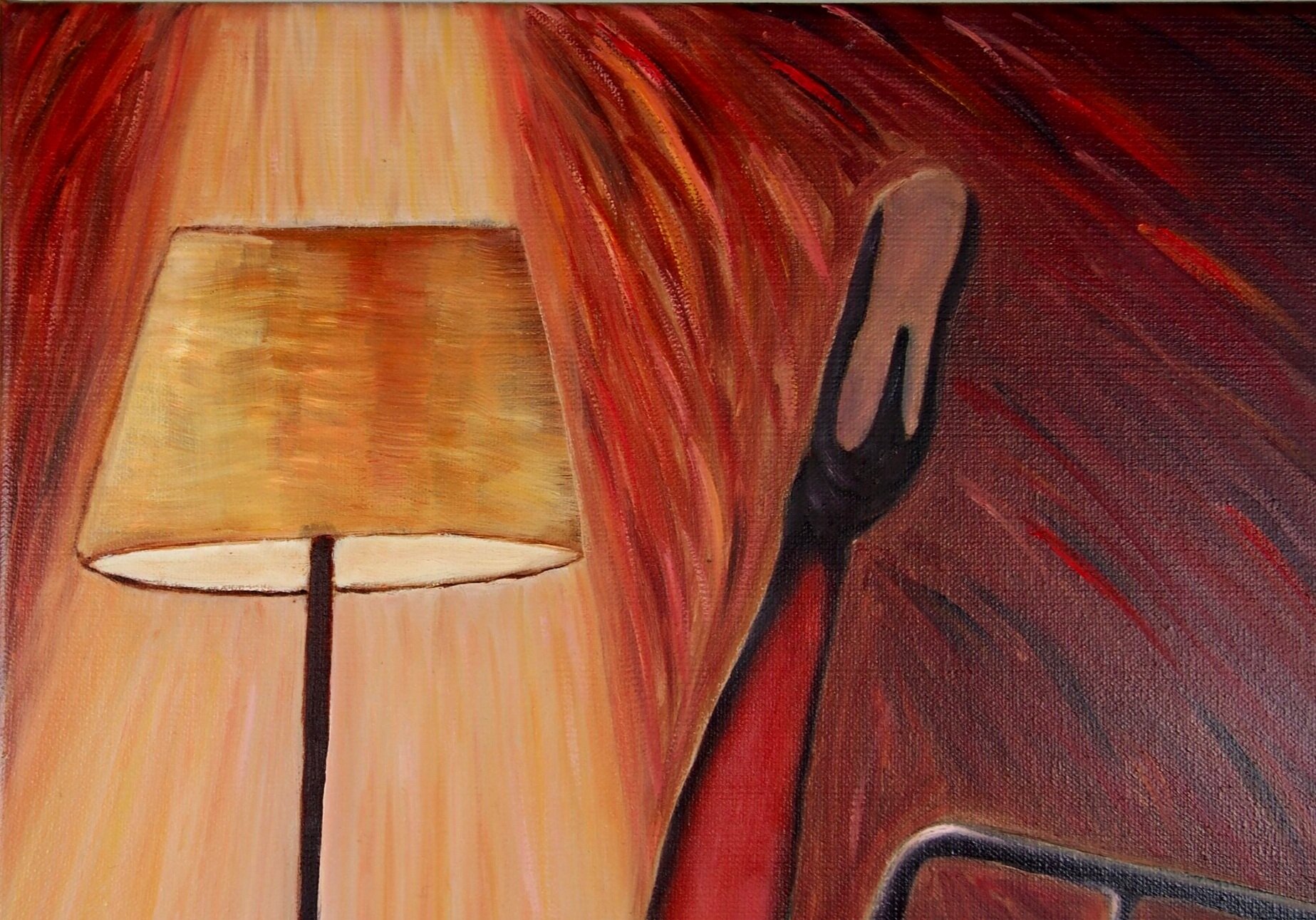 "One-million-happiness", Oil on canvas, 24” X 18”, 2019, by Yanli Tang