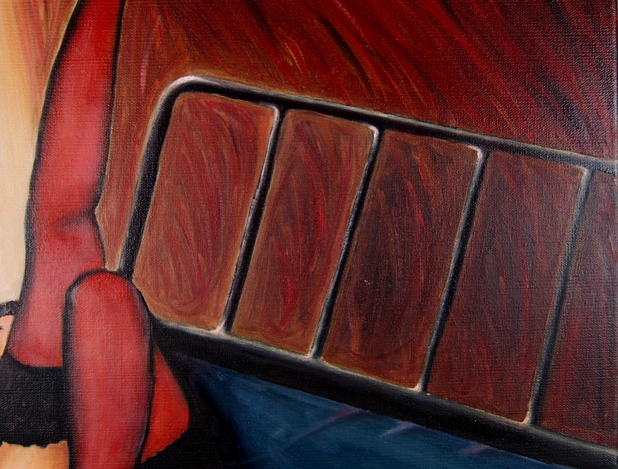 "One-million-happiness", Oil on canvas, 24” X 18”, 2019, by Yanli Tang