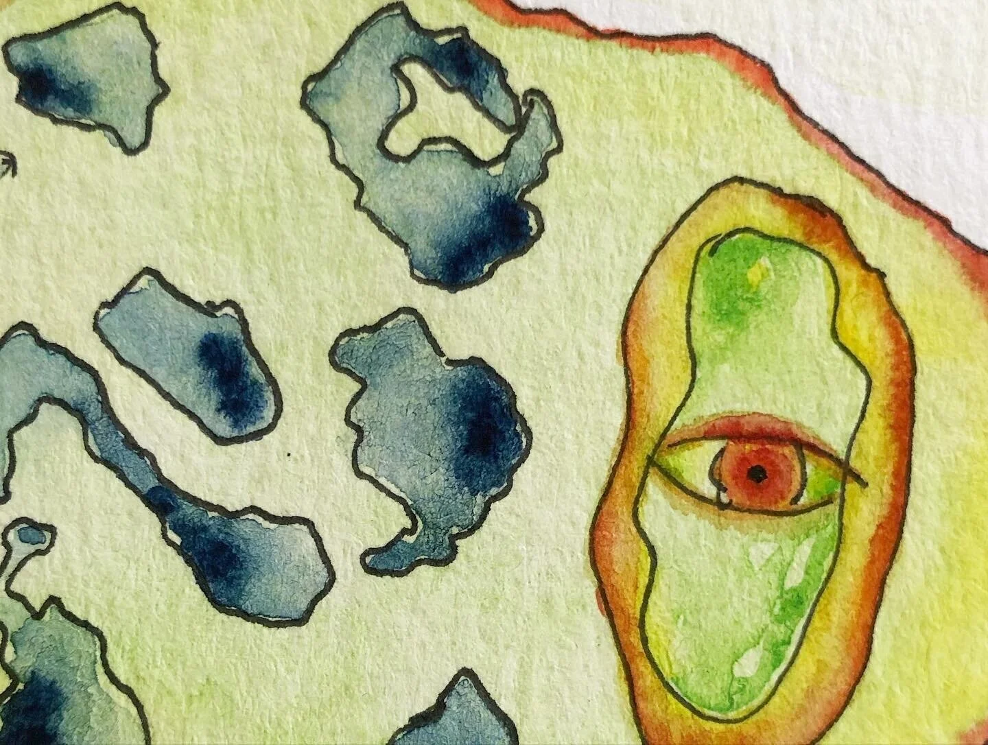 “A wonderful journey”, Watercolour on paper, 7.5” x10”, 2019, by Yanli Tang.