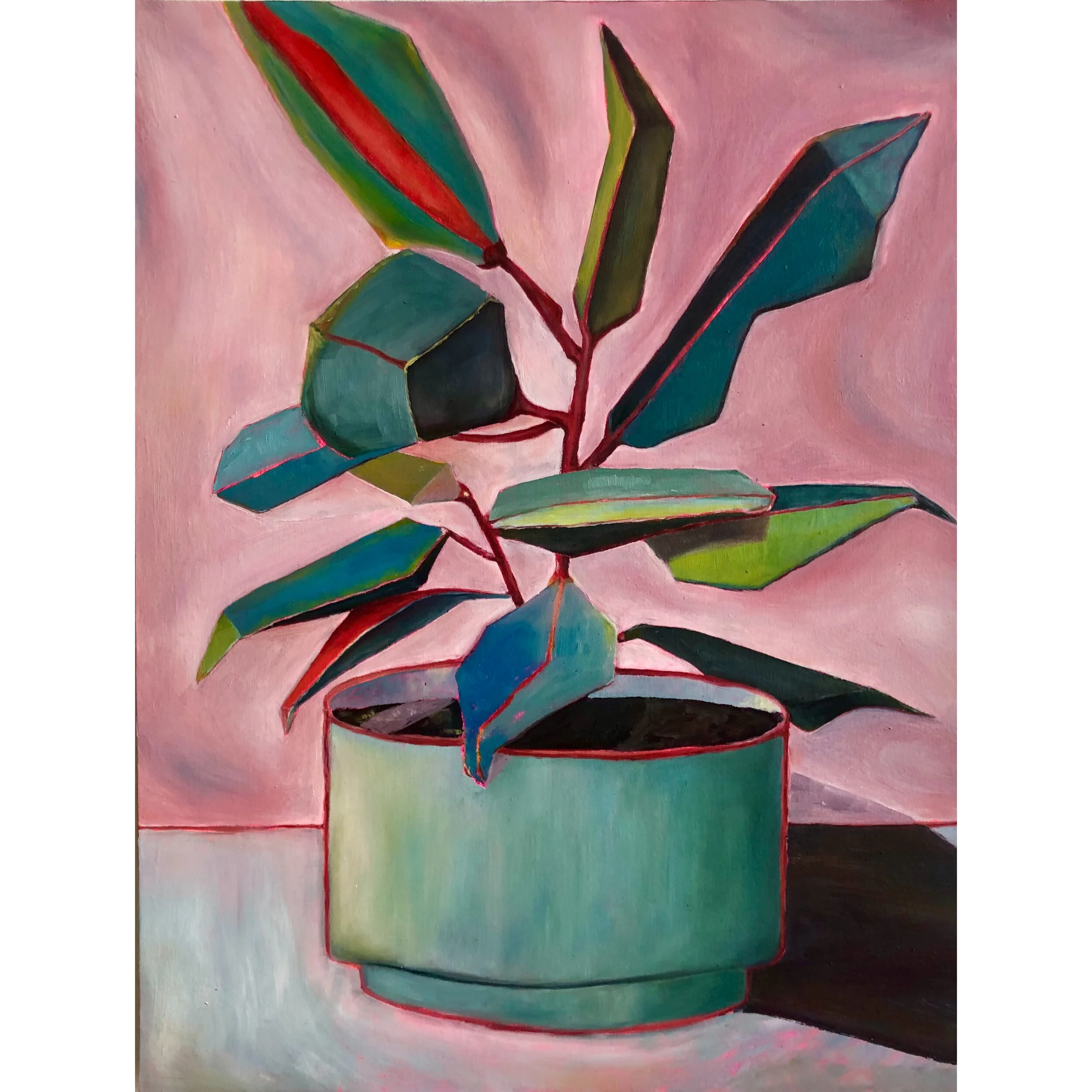 “Sides”, oil and acrylic on wood panels, 30cm x40cm, 2021