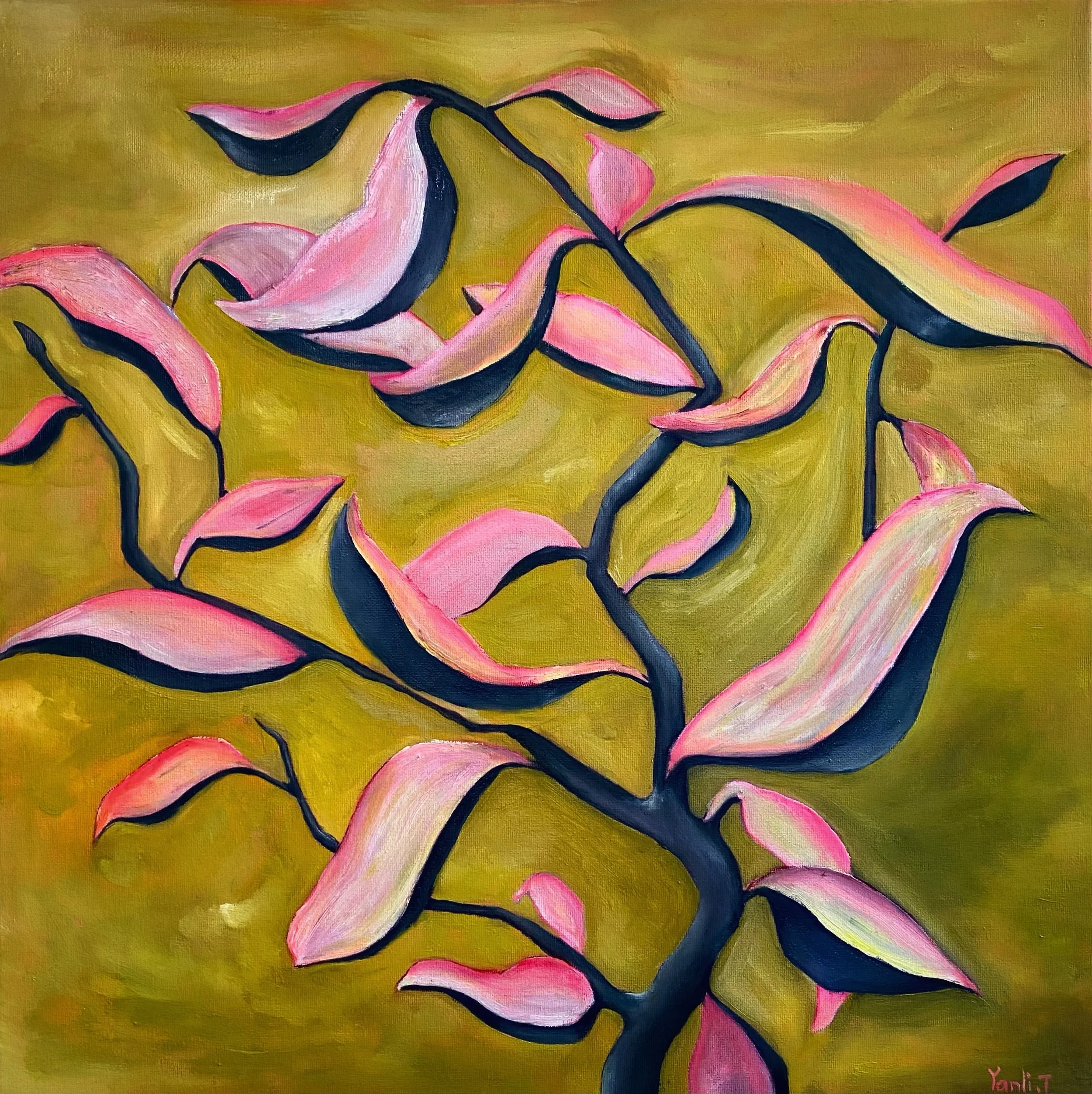 “ untitled “, oil on canvas, 24”x 24”, 2022. SOLD