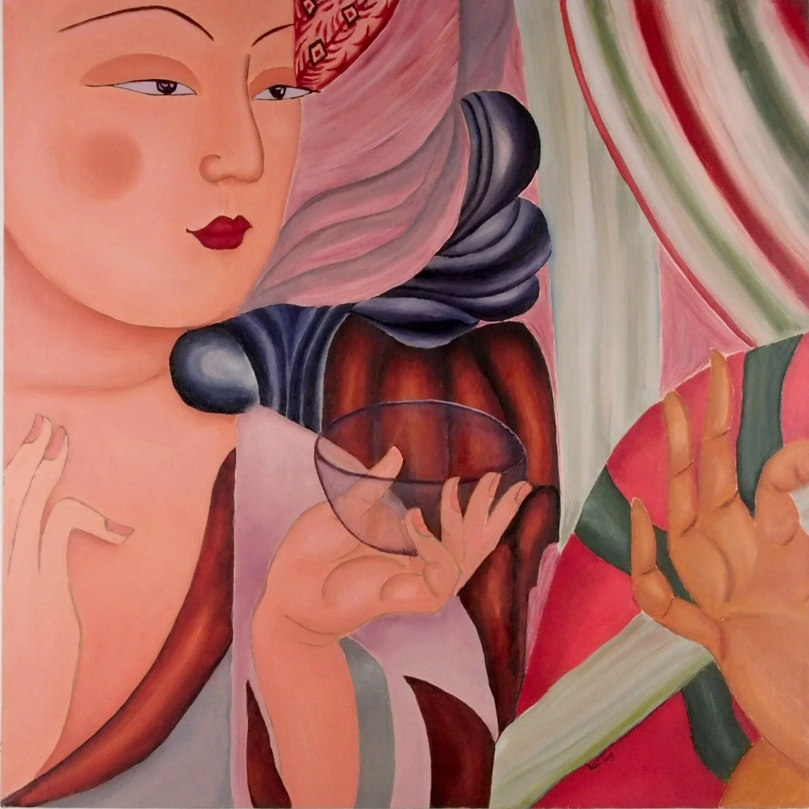 "Heritage", oil on Canvas, 30' X 30', 2020
