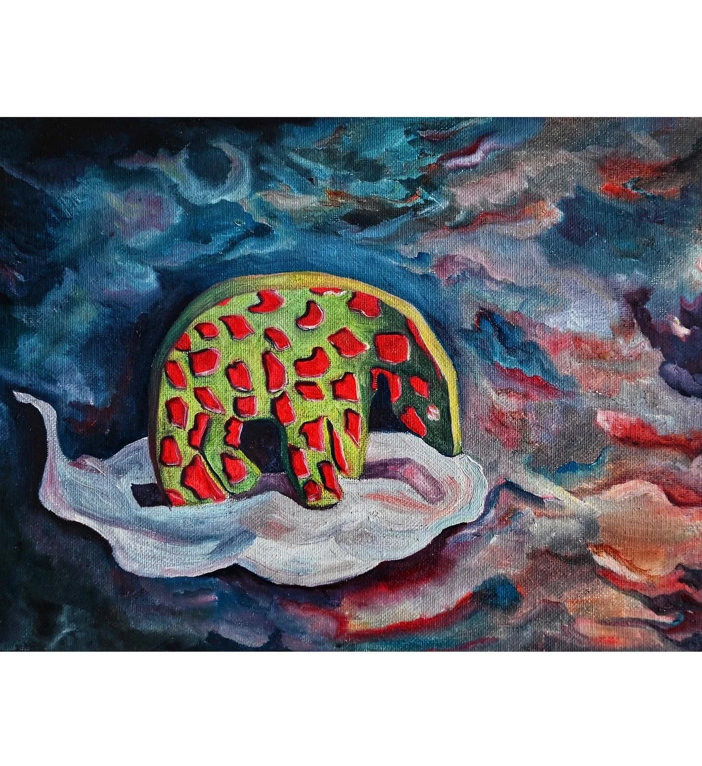 “Curiosity ”, oil on canvas, 2021