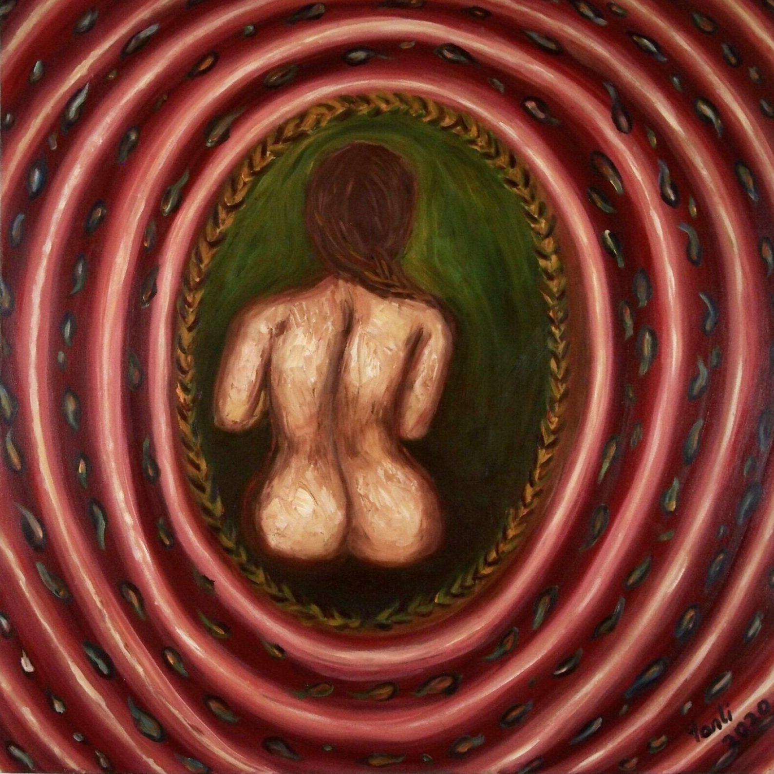 "Here you are", oil on cavans, 30'X30' , 2020