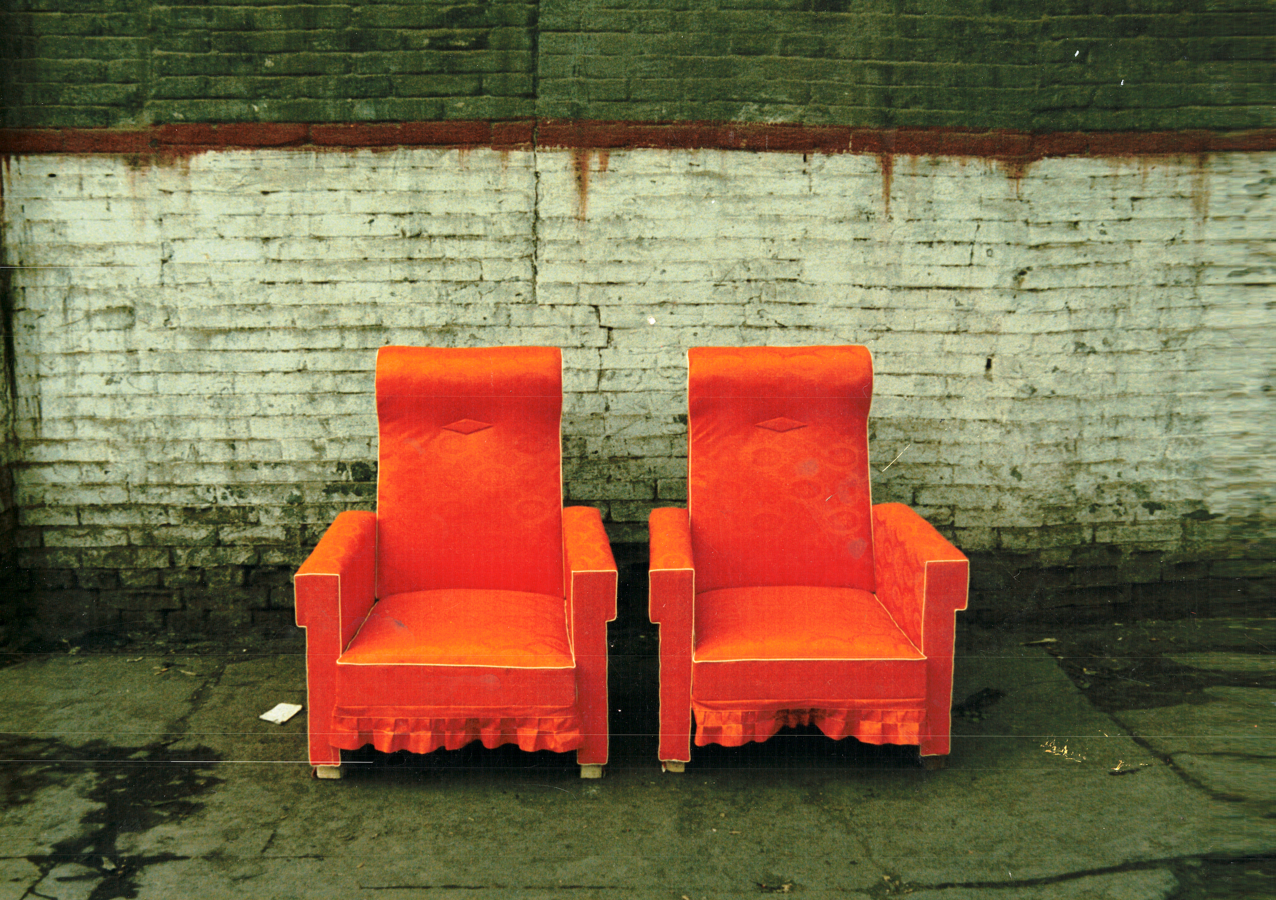 ORANGE CHAIRS:  KAIFENG, CHINA