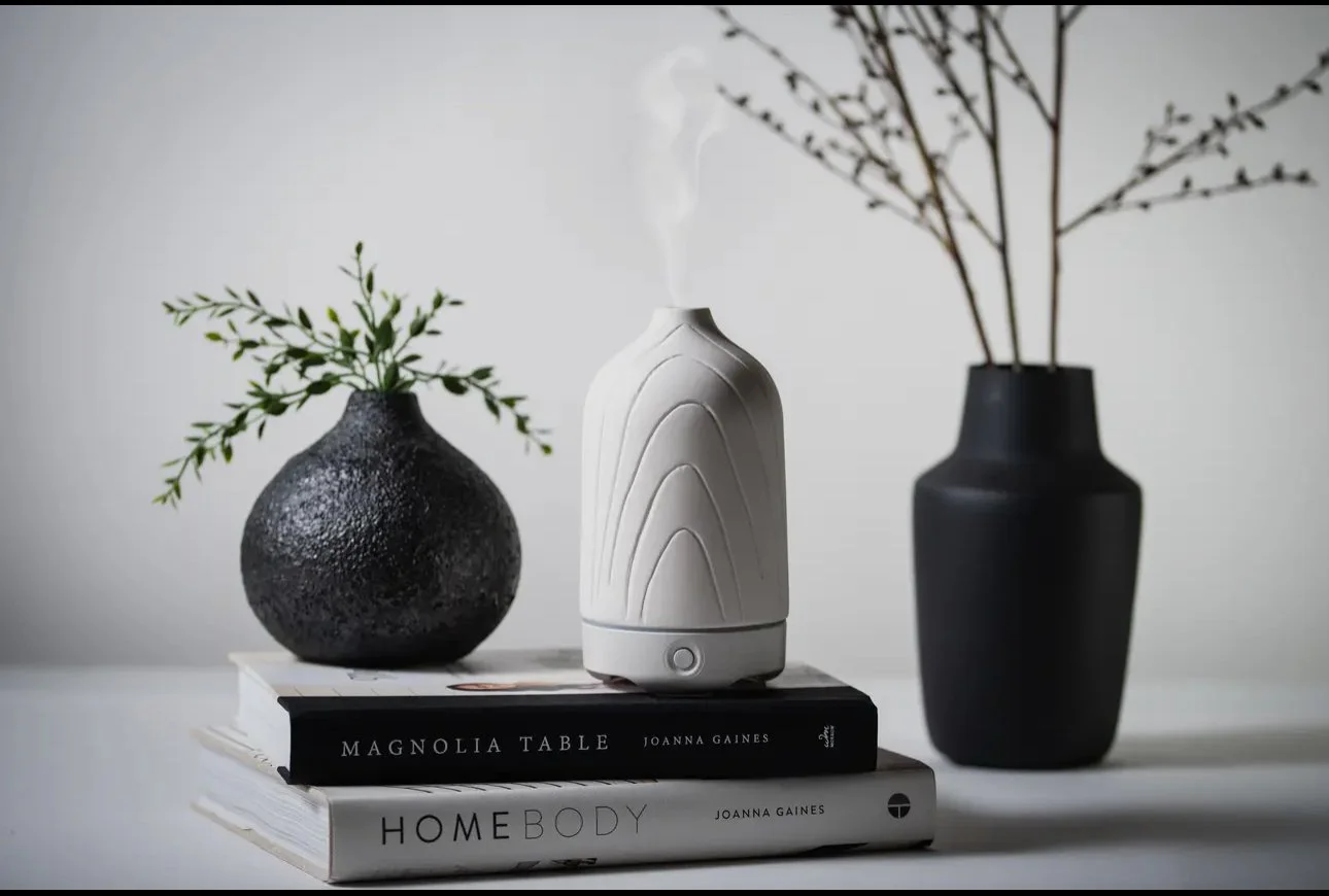 White Ceramic Wave Diffuser — BC Essentials