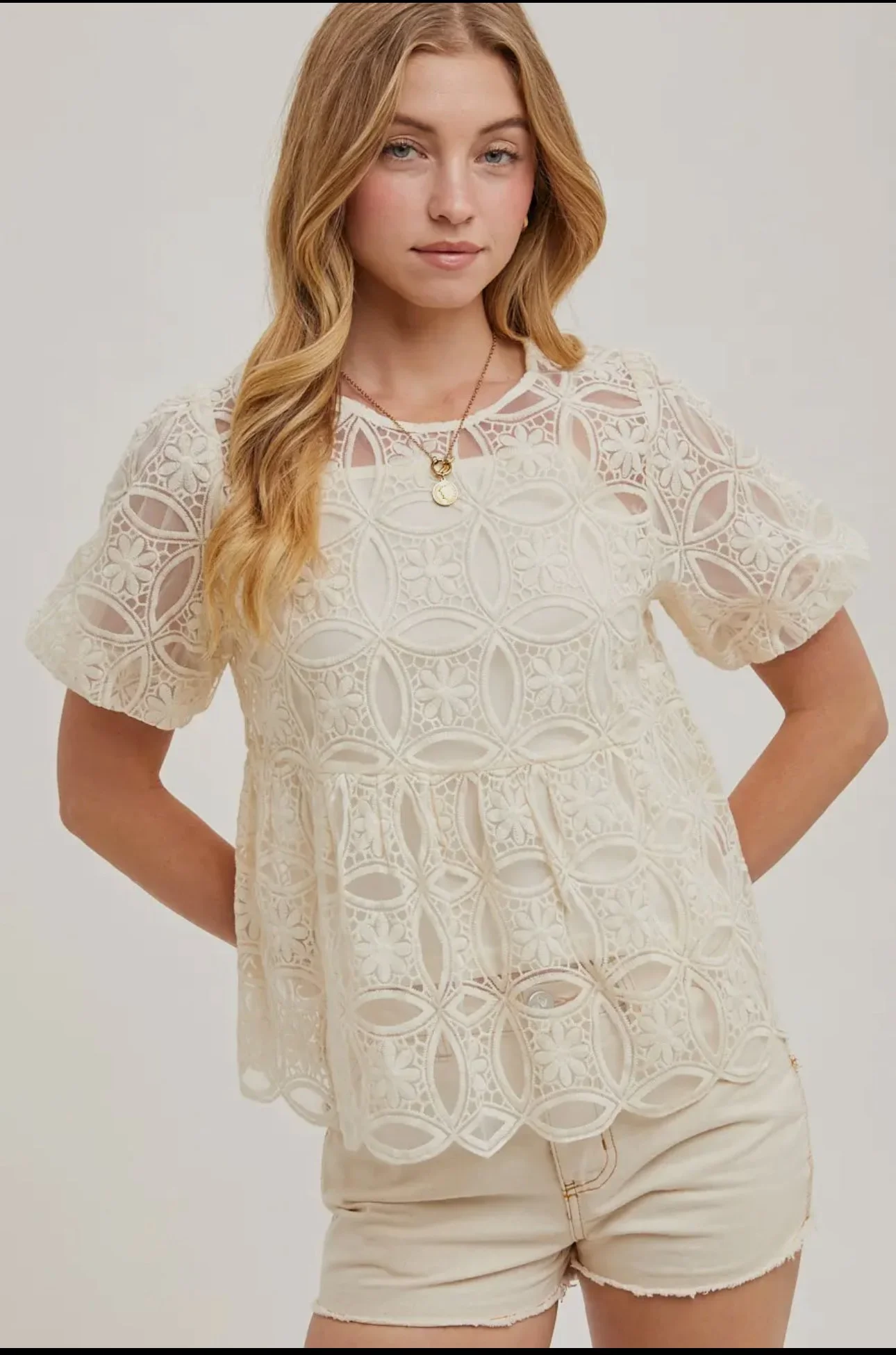 Sheer Crochet Top