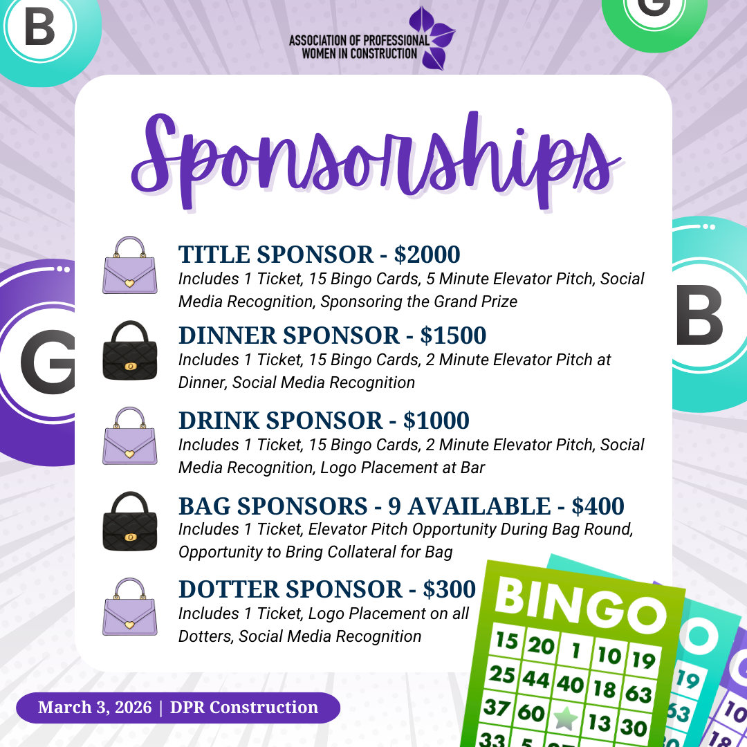 2026 Handbag Bingo Sponsorships