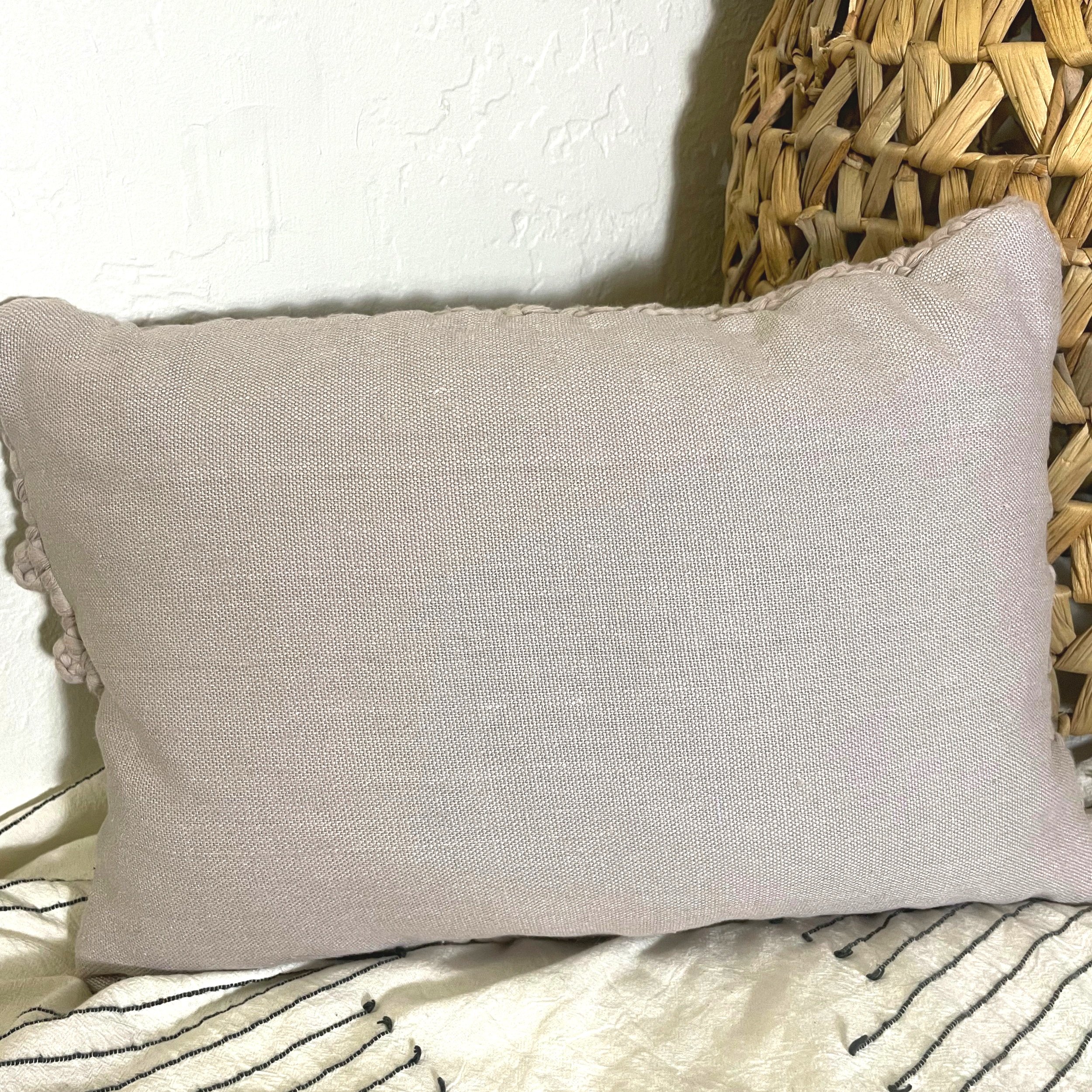 Fabric/back side of pillow